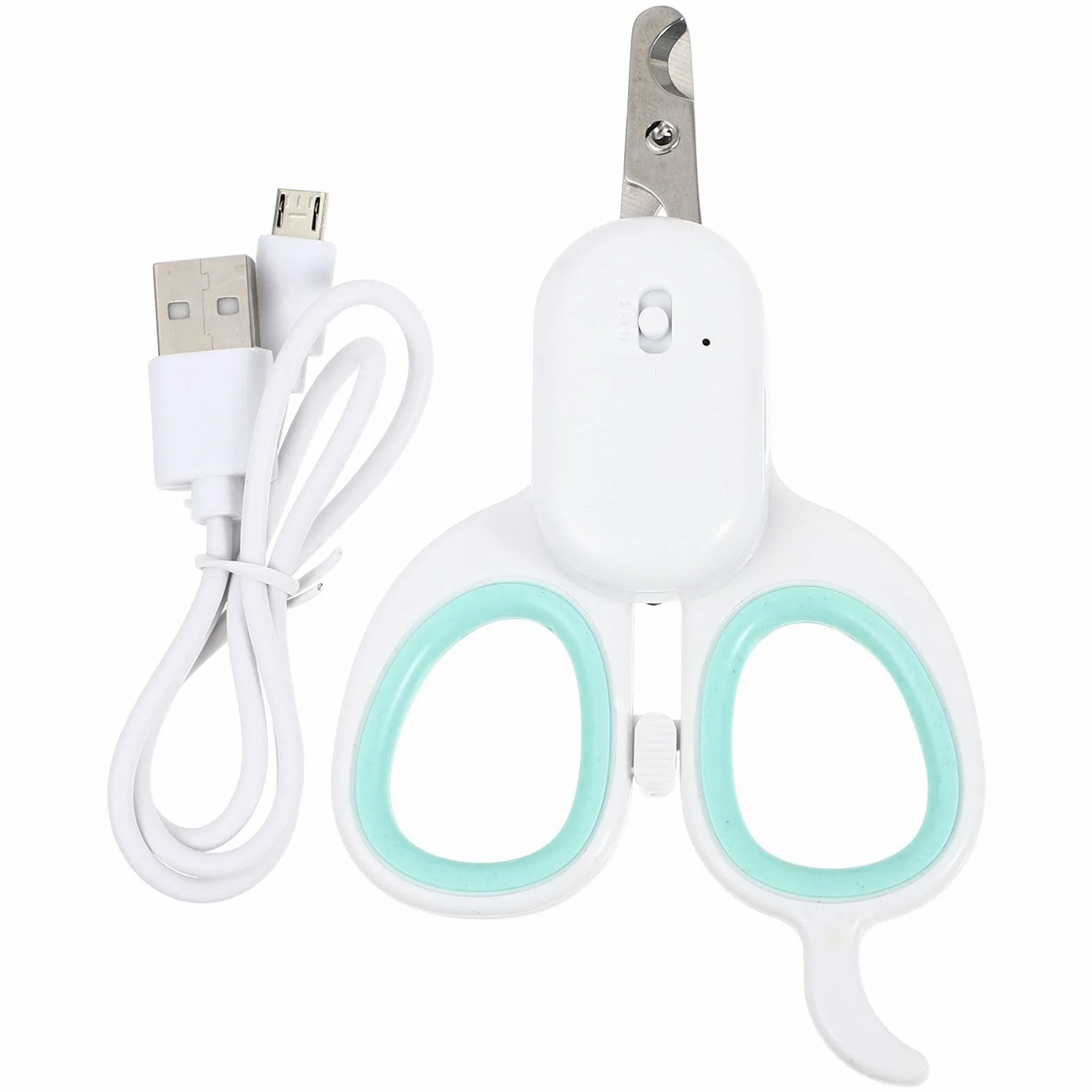 Angoily 2 Pz Forbicine per Unghie Tagliaunghie per Cani Tagliaunghie per Gatti Tagliaunghie per Animali Domestici con LED Tagliaunghie per Cuccioli Gatto Fresa Unghie Carica Macinino TPE