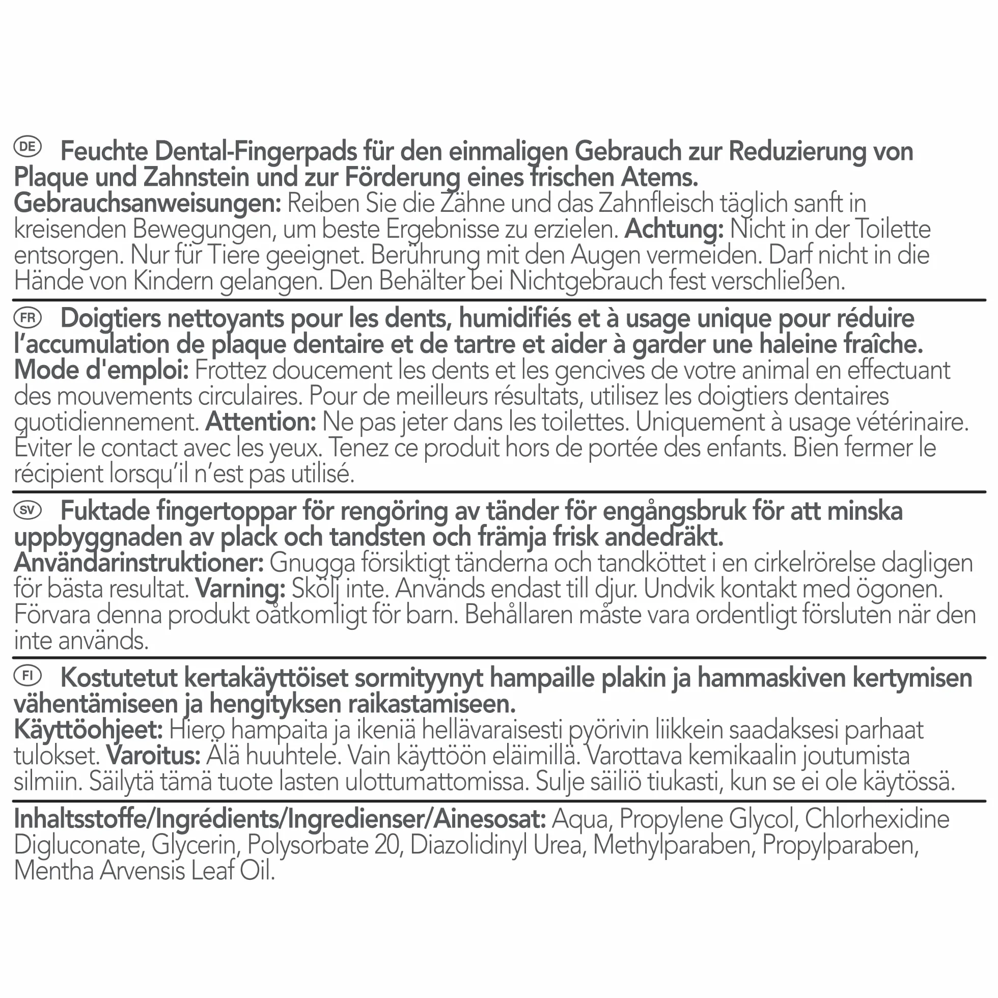 Vet's Best Salviette per la cura dei denti; riducono la placca e rinfrescano l'alito, salviette per la pulizia dentale di cani e gatti, 50 salviette monouso