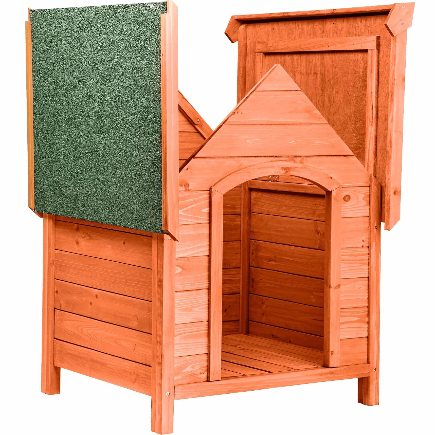 Tectake Cuccia per Cani Casetta in Legno Impregnato 72x65x83 cm