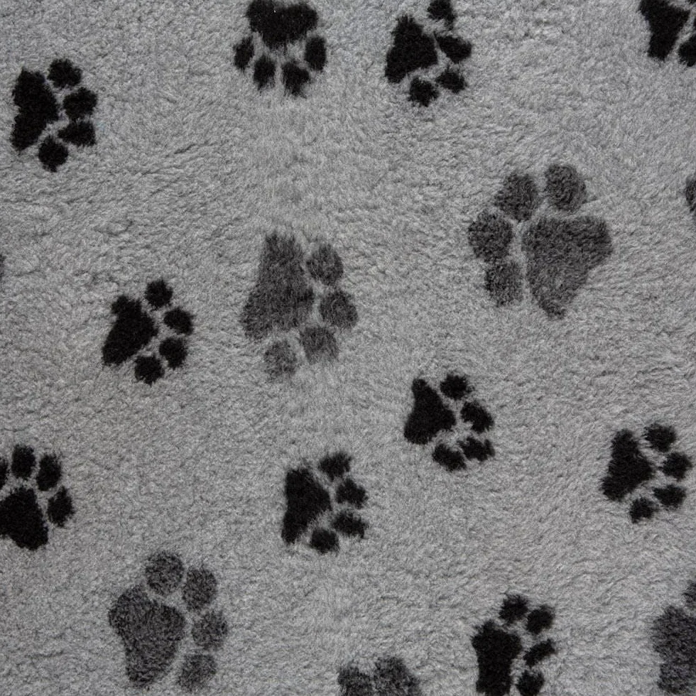 VetBedding Non Slip Originale Tappeto per Cani e Gatti Incontinenti, Anziani, Malati Termoisolante, Filtra i Liquidi, Mantiene Il Pelo Asciutto (75x50 cm, Grigio)