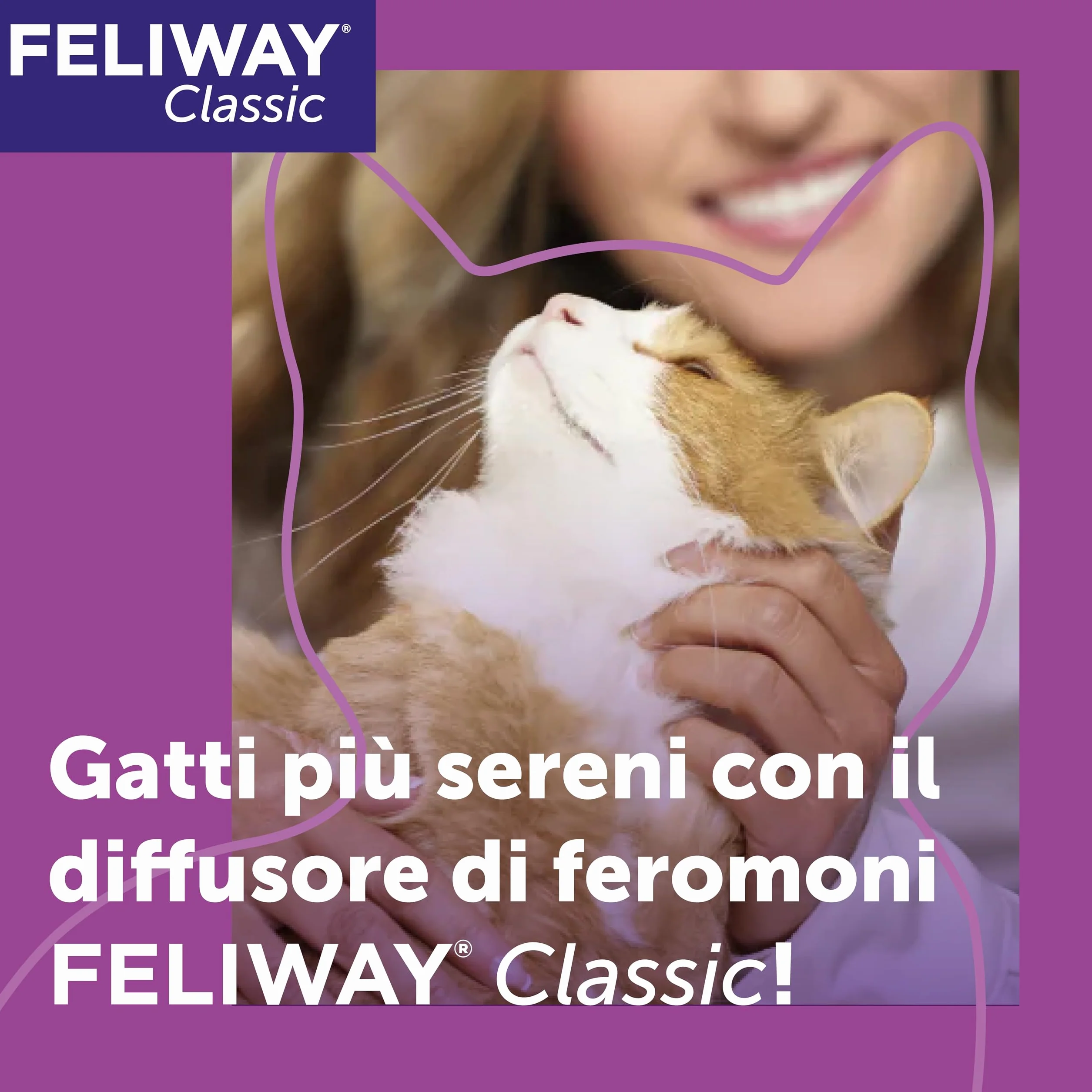 FELIWAY Classic Starter Kit Diffusore di Feromoni Calmanti per Gatti, 48 ml – Aiuta a risolvere i segni comuni di stress nei gatti e gattini, Raccomandato dai Veterinari, Clinicamente Testato