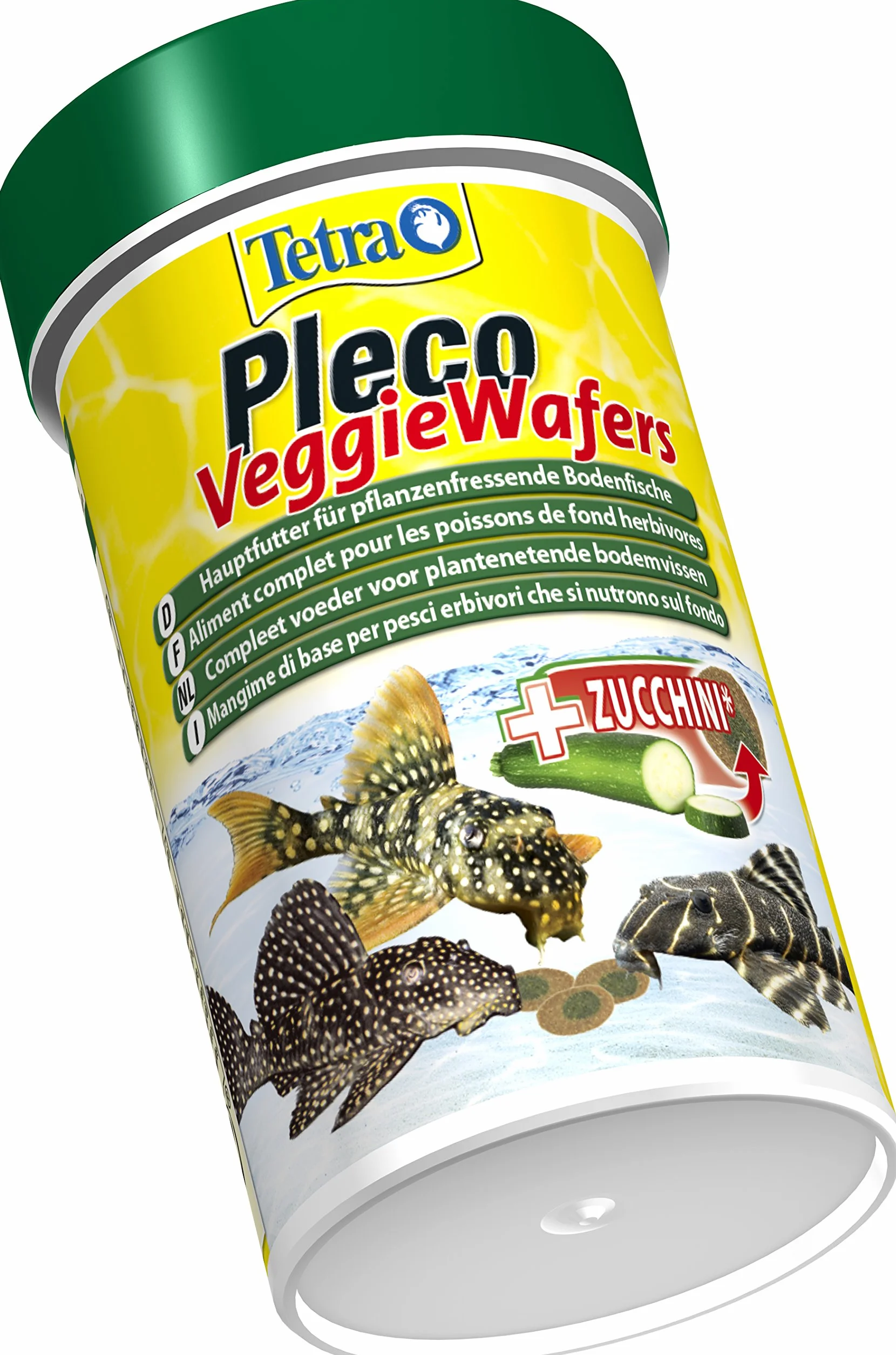 Tetra Pleco Veggie Wafers 100 ml - Mangime completo in wafer per pesci erbivori di fondo