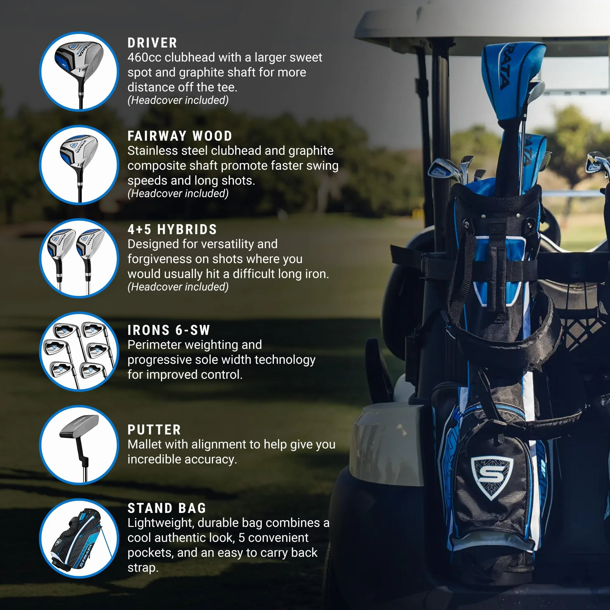Callaway Set completo da golf Strata da uomo