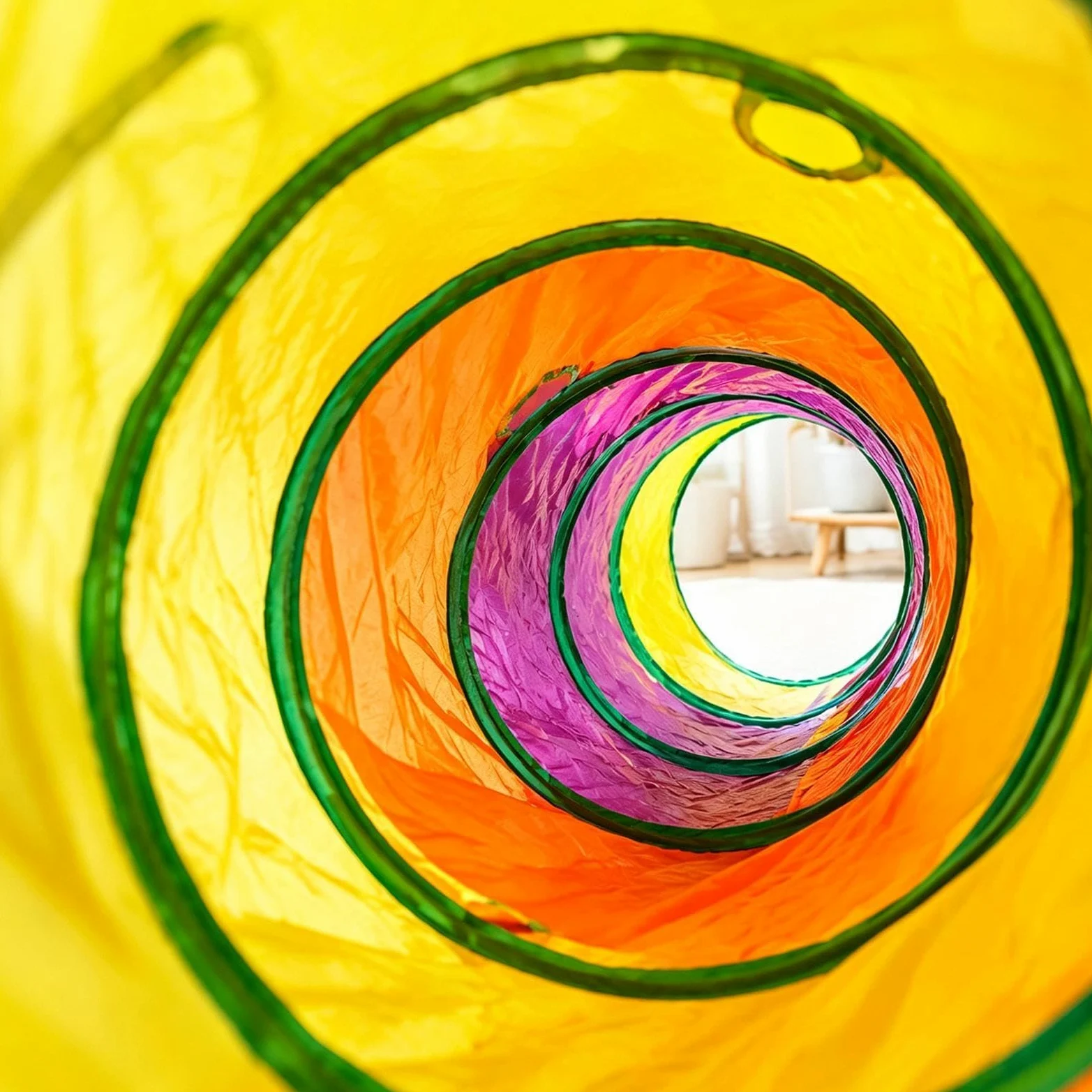 Tunnel Giocattolo Per Gatti Decorazione Pieghevole e Lavabile | Tunnel Giocattolo Per Animali Domestici Adatto A Cuccioli Furetti Giardino Prato Appartamento Casa Soggiorno