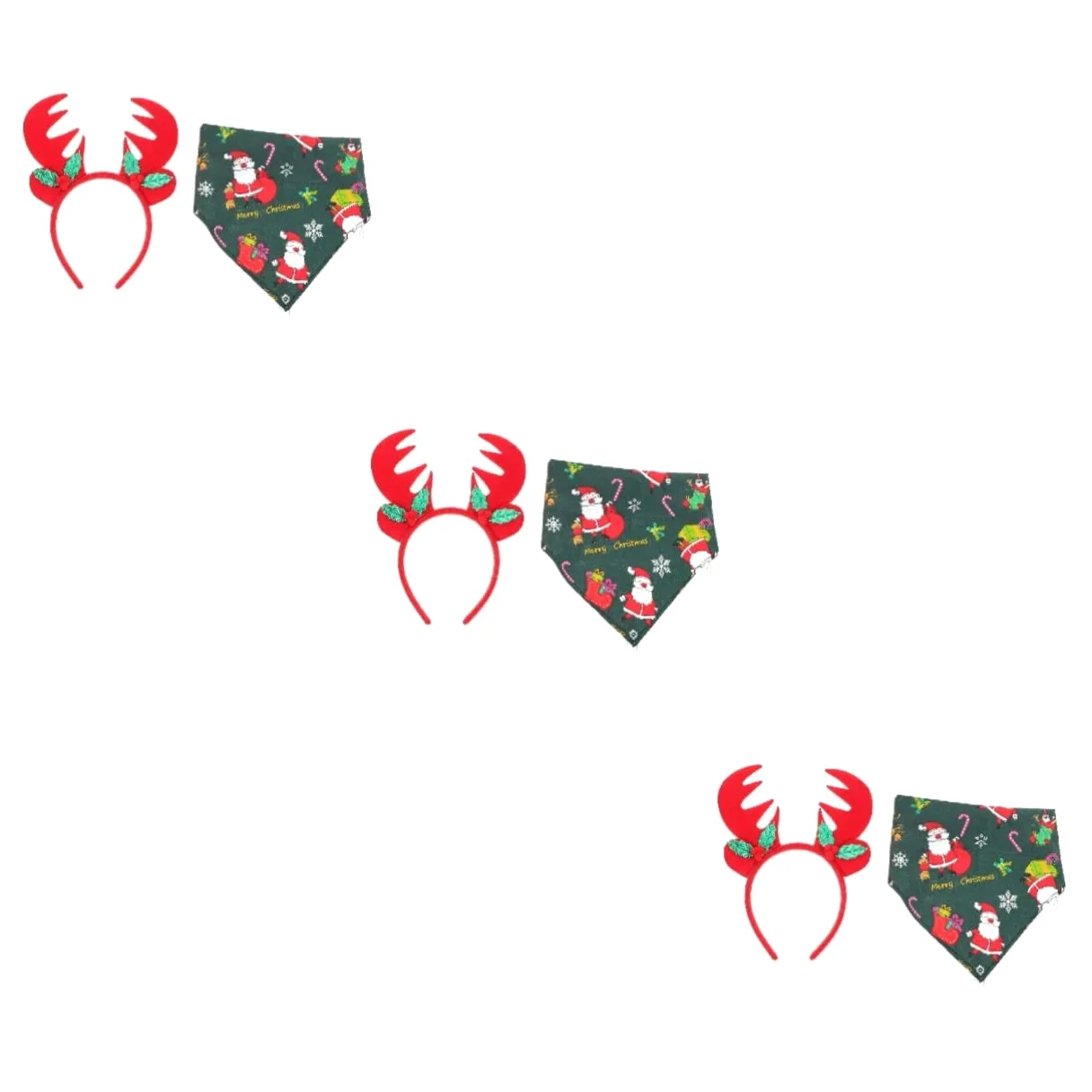 POPETPOP 3 Set di Bandane Natalizie per Cani Sciarpe E Foulard Riutilizzabili E Lavabili Accessori per Cani