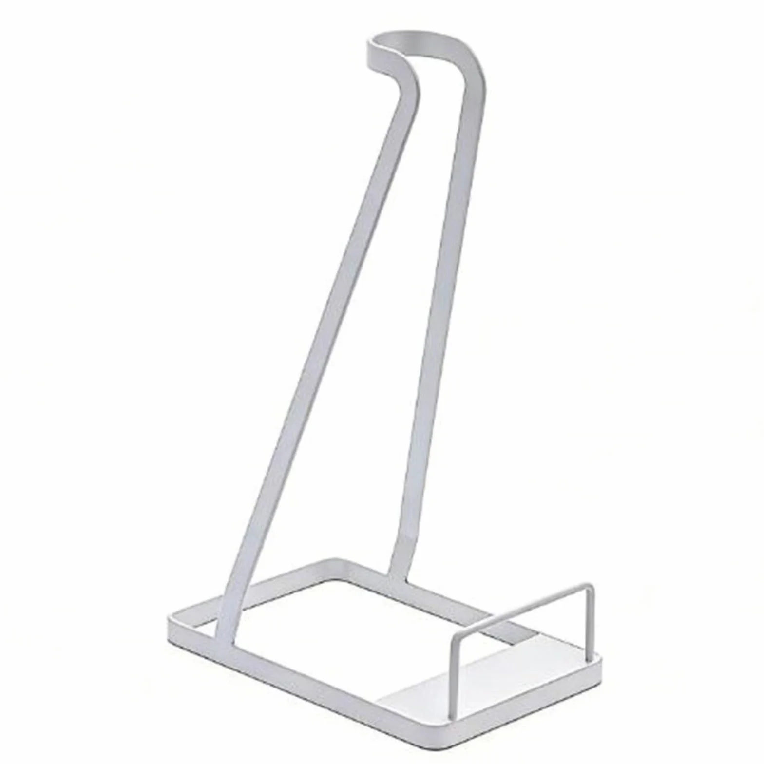 Supporto per aspirapolvere V6, V7, V8, V10, autoportante, senza trapano, base in acciaio al carbonio, nero, garage domestico (bianco)