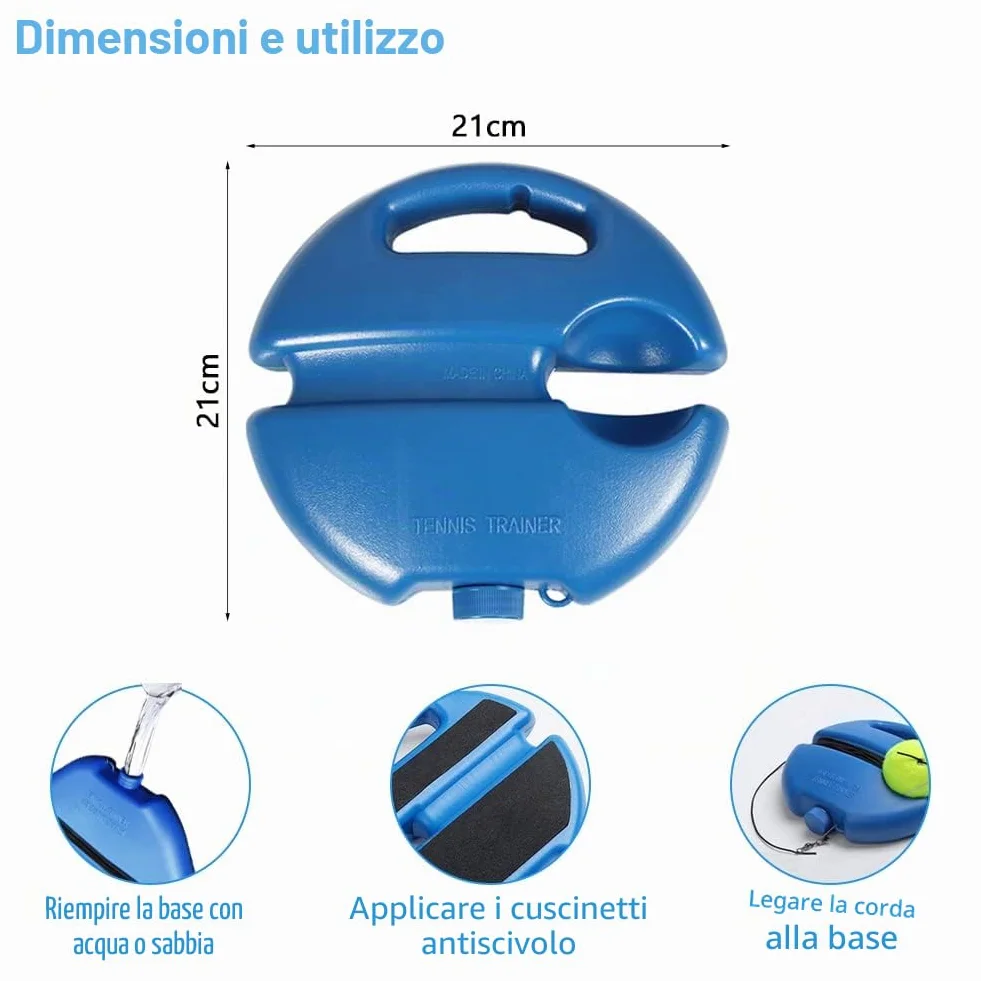 Set di 2 palline per allenamento da tennis per adulti