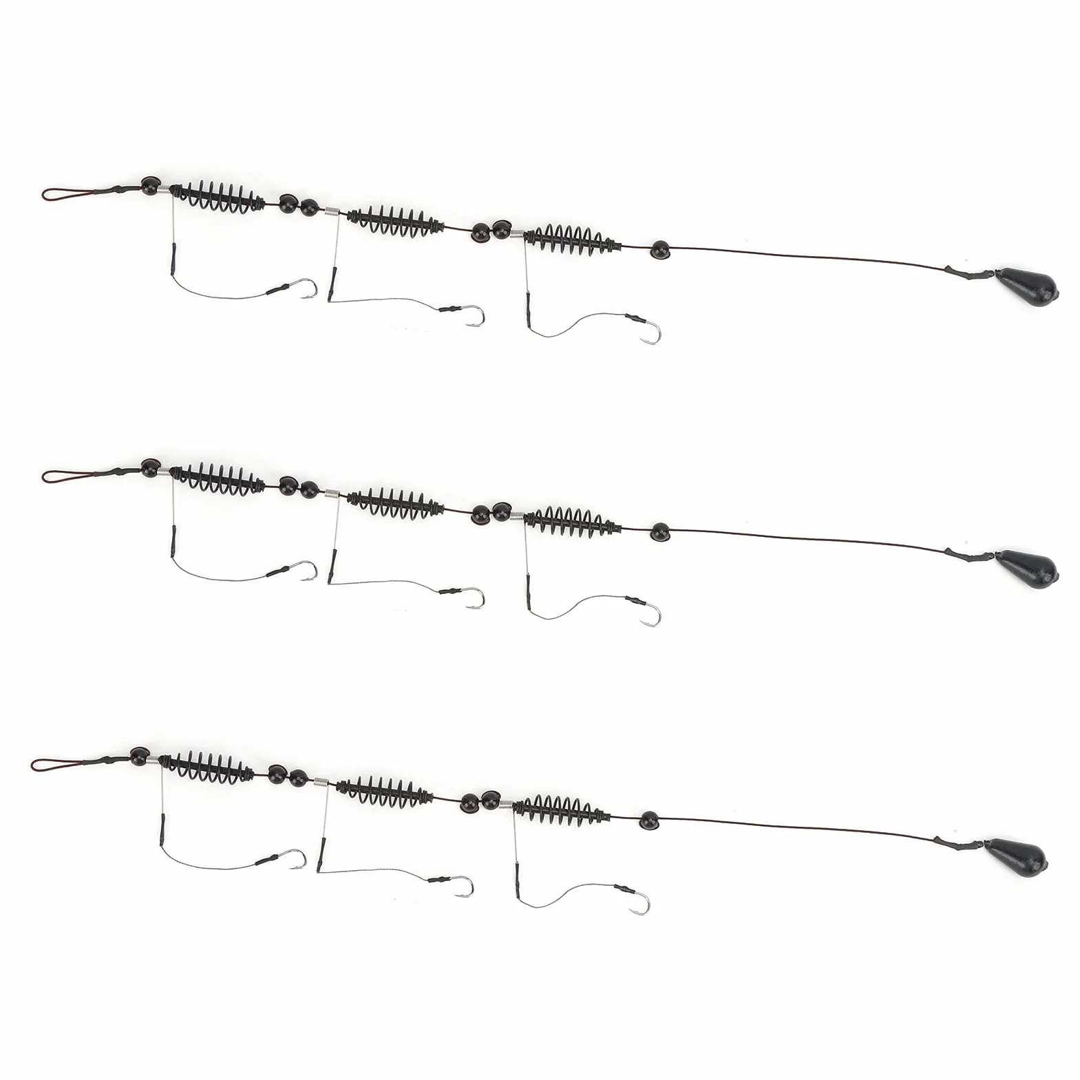 Gabbia per Esche Pesca Mare 35g, Trappola Esca Artificiale con 3 Ganci per Pesca in Acqua Salata, 3 Pezzi Colore Casuale per Cattura Efficienti