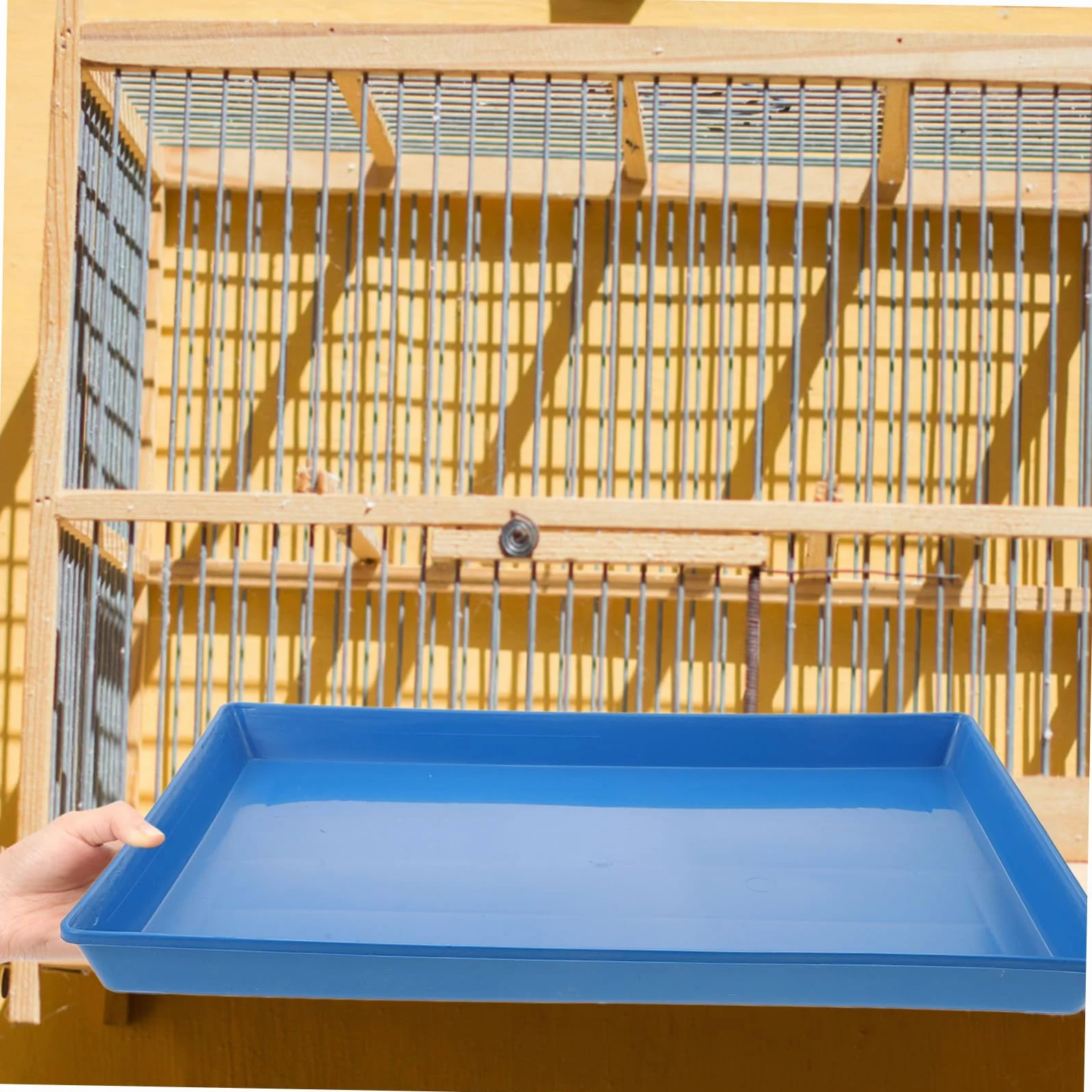 Porta Traversina per Cestino Animali Domestici Plastica Blu, per Gabbie Cani, Facile da Pulire