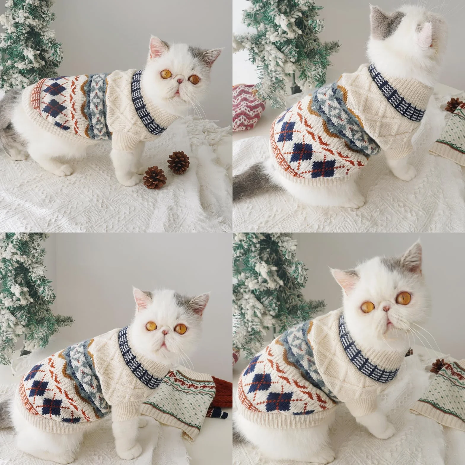 Maglione per cani TYXHXTF, Cappotto Invernale Lavorato a Maglia per Cani Piccoli