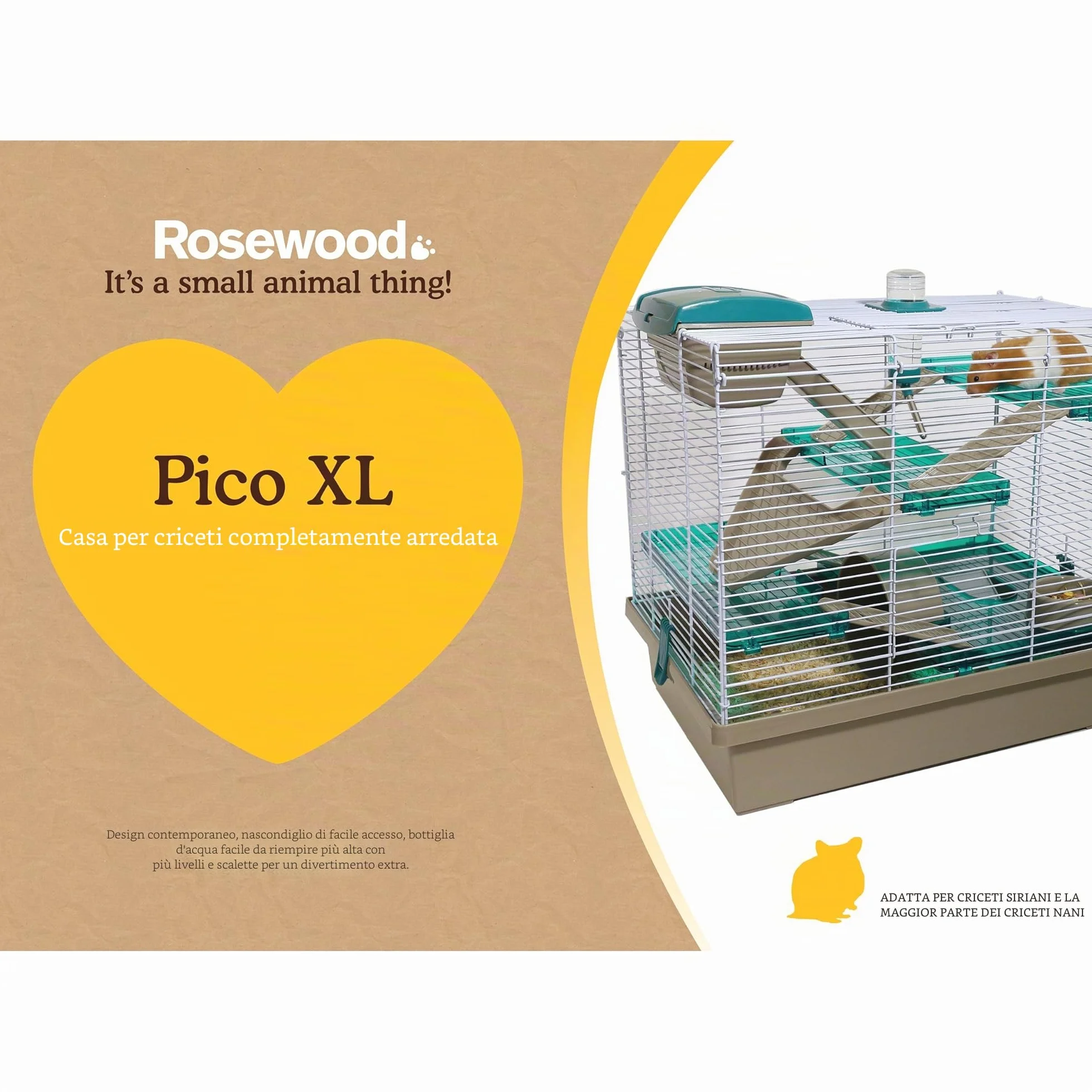 Rosewood PICO Criceto Home XL foglia di tè traslucido