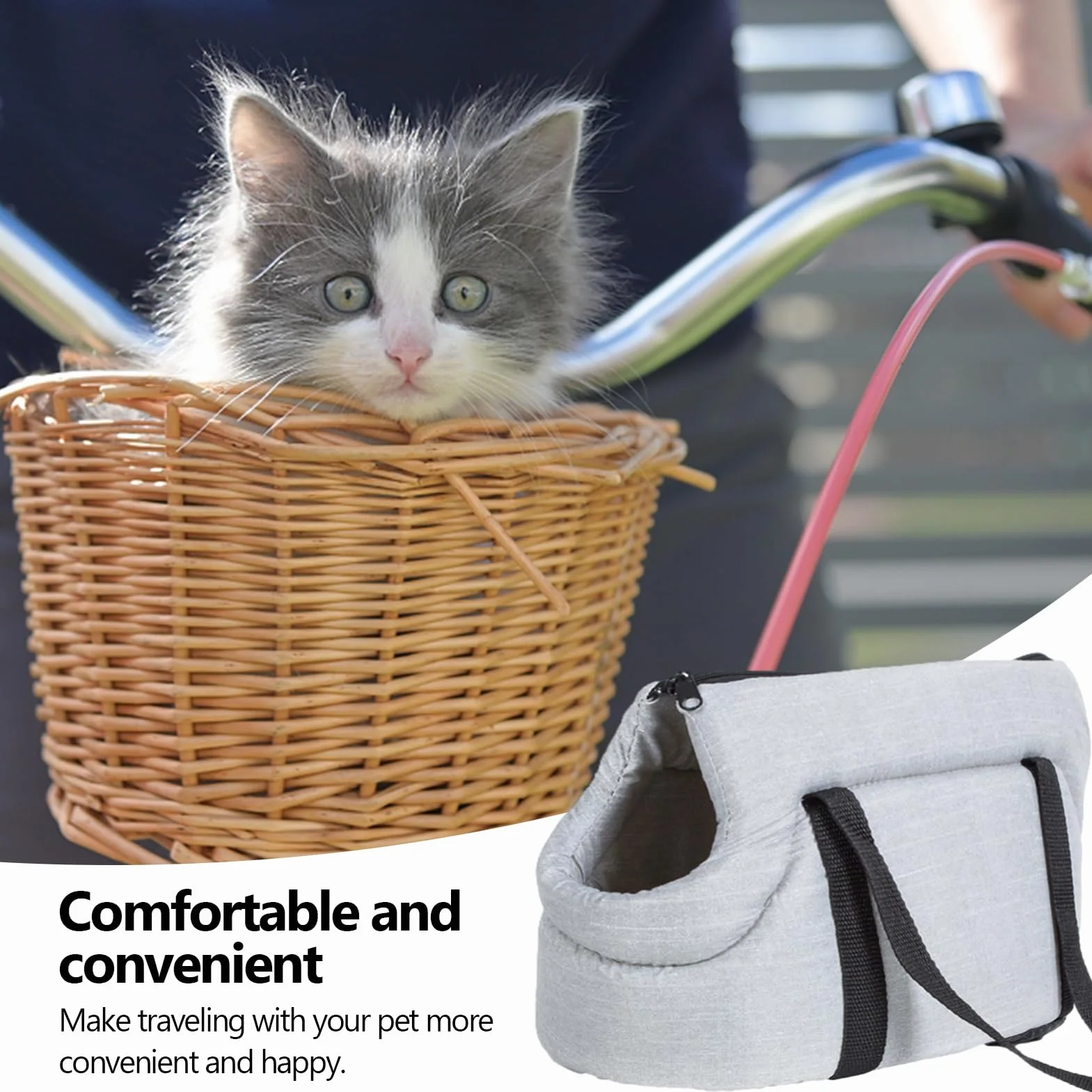 Fengr-it Borsa Tote da Viaggio per Cani di Piccola Taglia Impermeabile