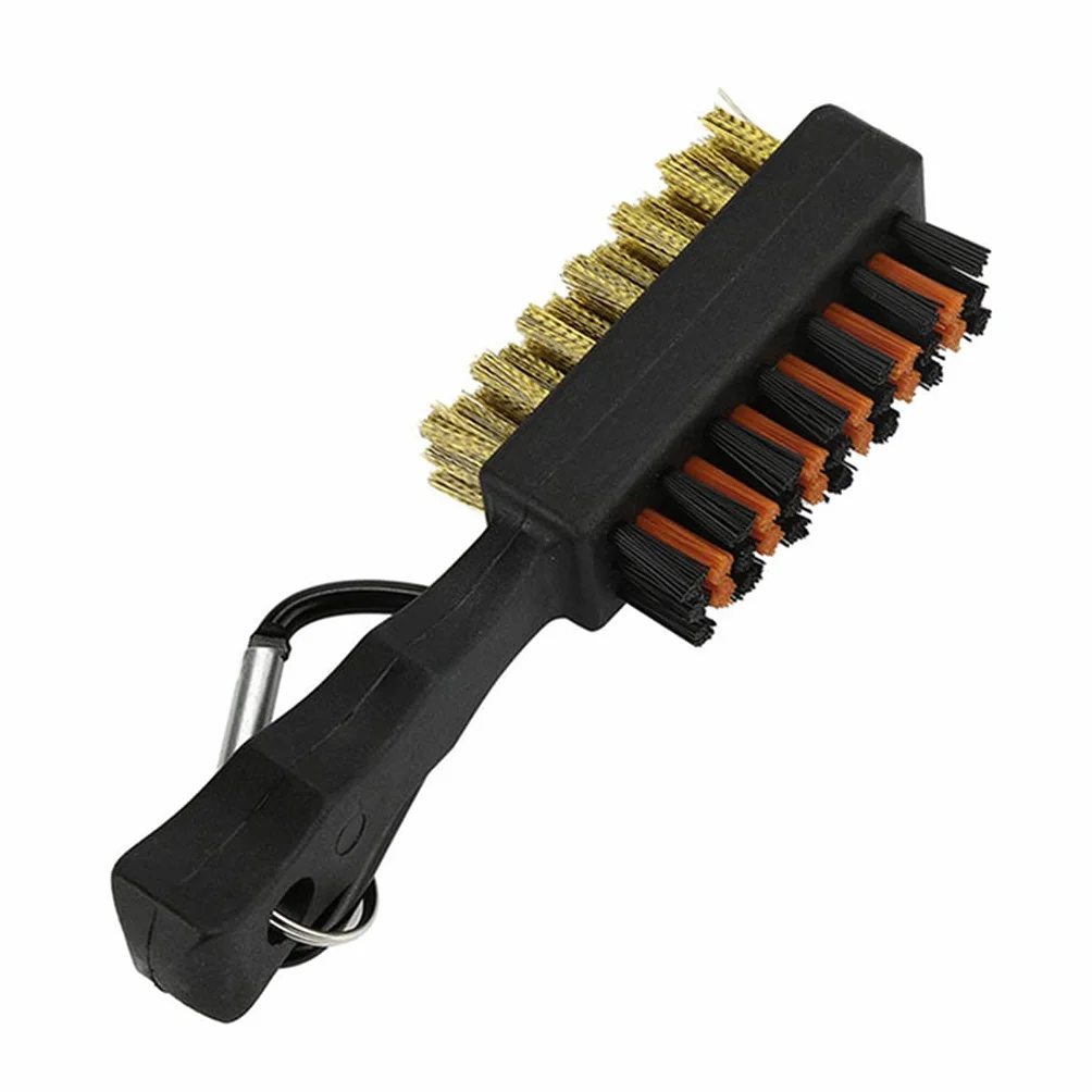 Double Side Golf Brass Nylon Club Head Cleaner Brush Cleaning Tool Kit