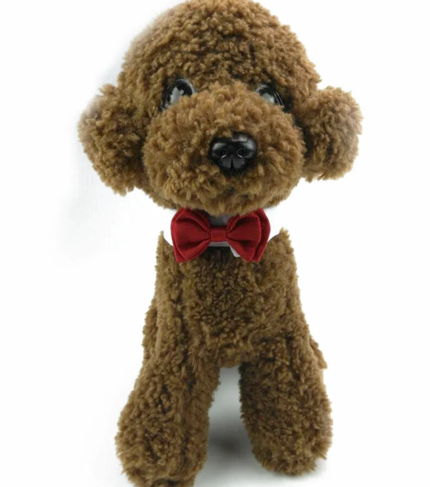 Piccolo Cane Gatto Cotone Collare Regolabile Cravatta a Farfalla Animale Domestico Bowknot 2 Pezzi