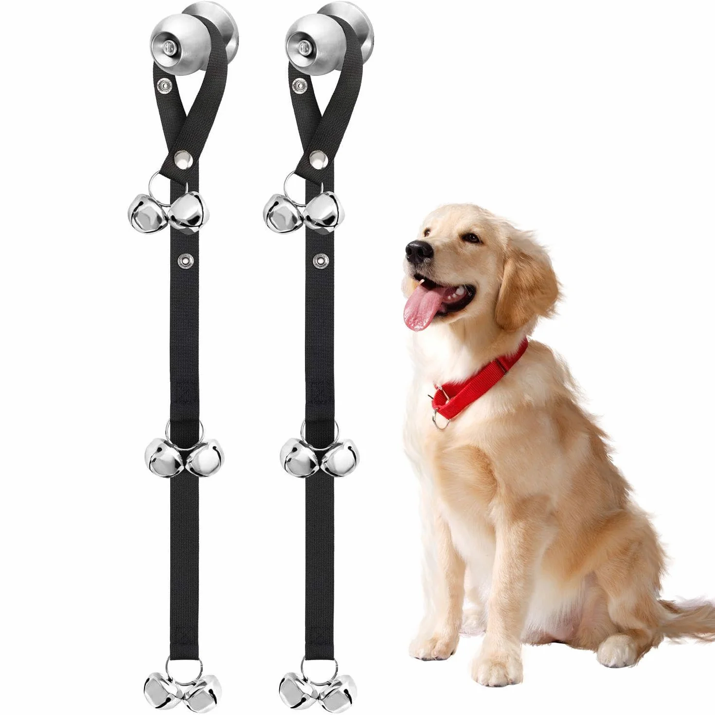 2 Corde per Campanello per Animali Domestici, Campanelli per Addestramento per Animali Domestici, Forniture per Addestramento Vasino per Cani