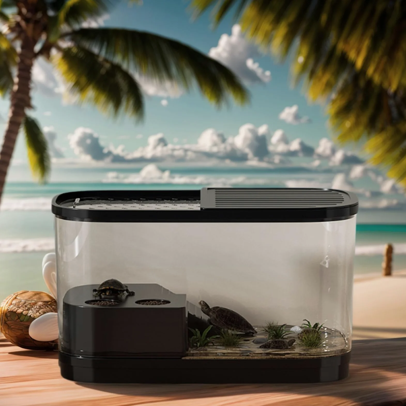 Vasca Per Tartarughe Terrario e Acquario Rettili Antifuga Allevamento | Terrario Per Rettili Ad Alta Trasparenza Per Esterni, Allevamento, Pet, Gechi, , Lucertole, Rane, Tartarughe