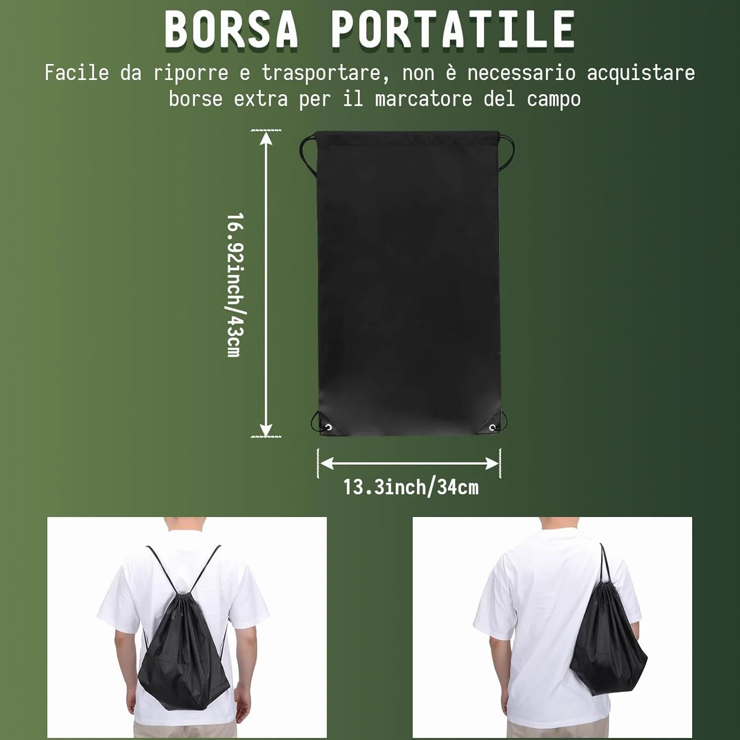 Kit di Marcatori per Linee del Campo Anti-scivolo Resistenti al Vento 84 Pezzi per Pickleball