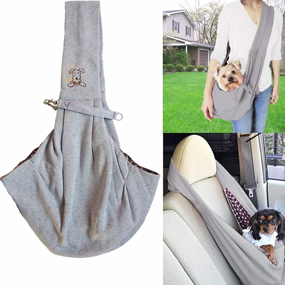 Borsa da Viaggio per Cani Trasportino a Tracolla Reversibile Lavabile Piccola