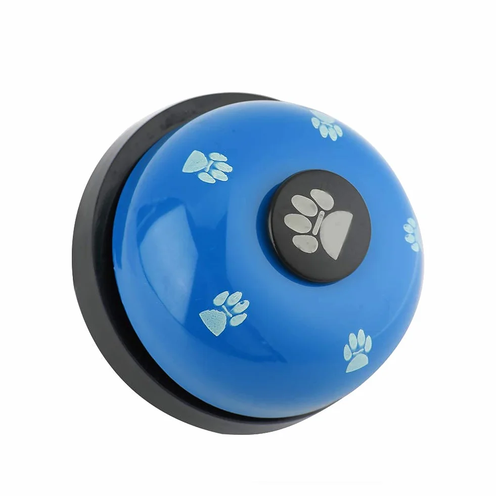 Campane di addestramento dell'animale Domestico, Ferro Robusto Resistente Durevole Simpatico Cartone Animato Campana del Cane Cucciolo di Cane Campane di addestramento vasino Doggy(Blu)