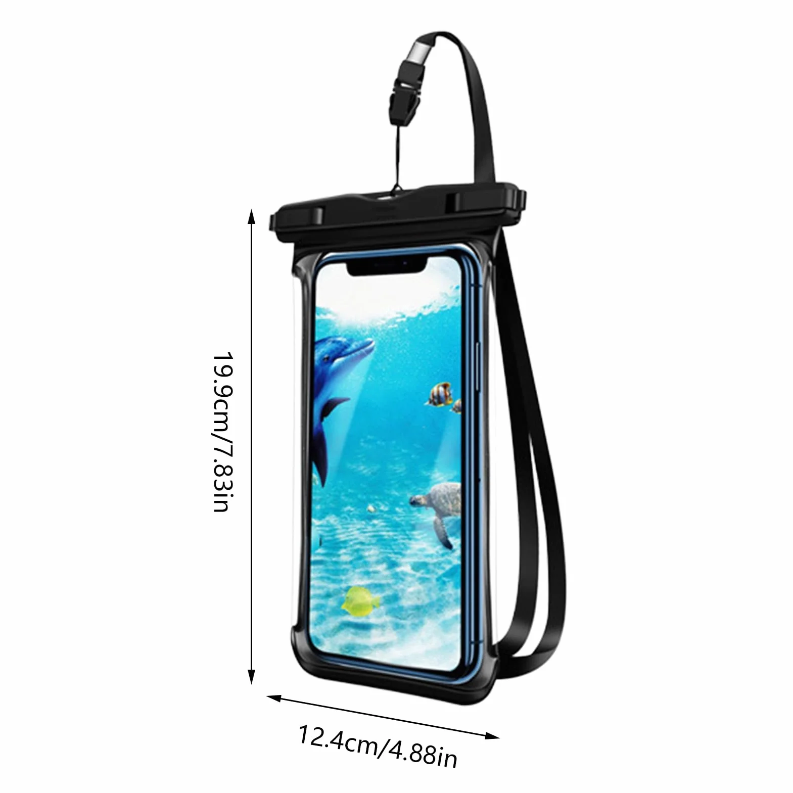 Generico Waterproof Phone Case with Lanyard, Clear Floating Pouch, Touchscreen Compatible, Outdoor