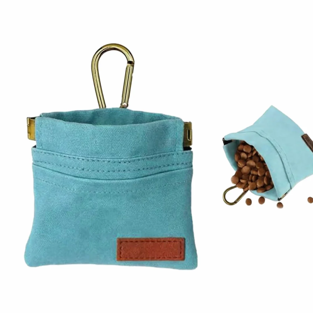 Porta Premietti per Cani,Mani Libere e Moschettone,Snack Porta Crocchette,Addestramento Cani Accessori,per Passeggiate,Agility e Sessioni di Allenamento