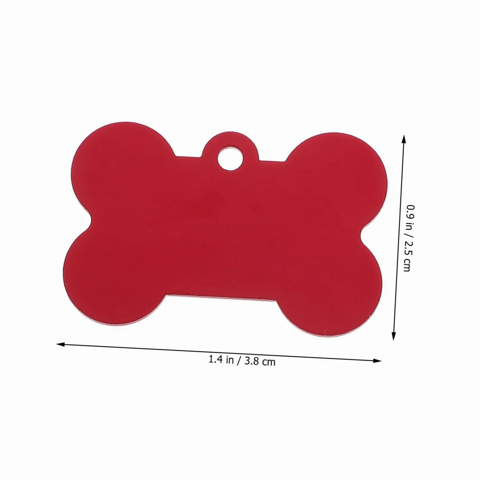 Angoily 50pezzi Targhette per Cani in Lega di Alluminio Forma di Osso Pendants per Animali Domestici Targhette Identificative Vuote per Incisione Adatte per Cani Gatti e Colore Casuale