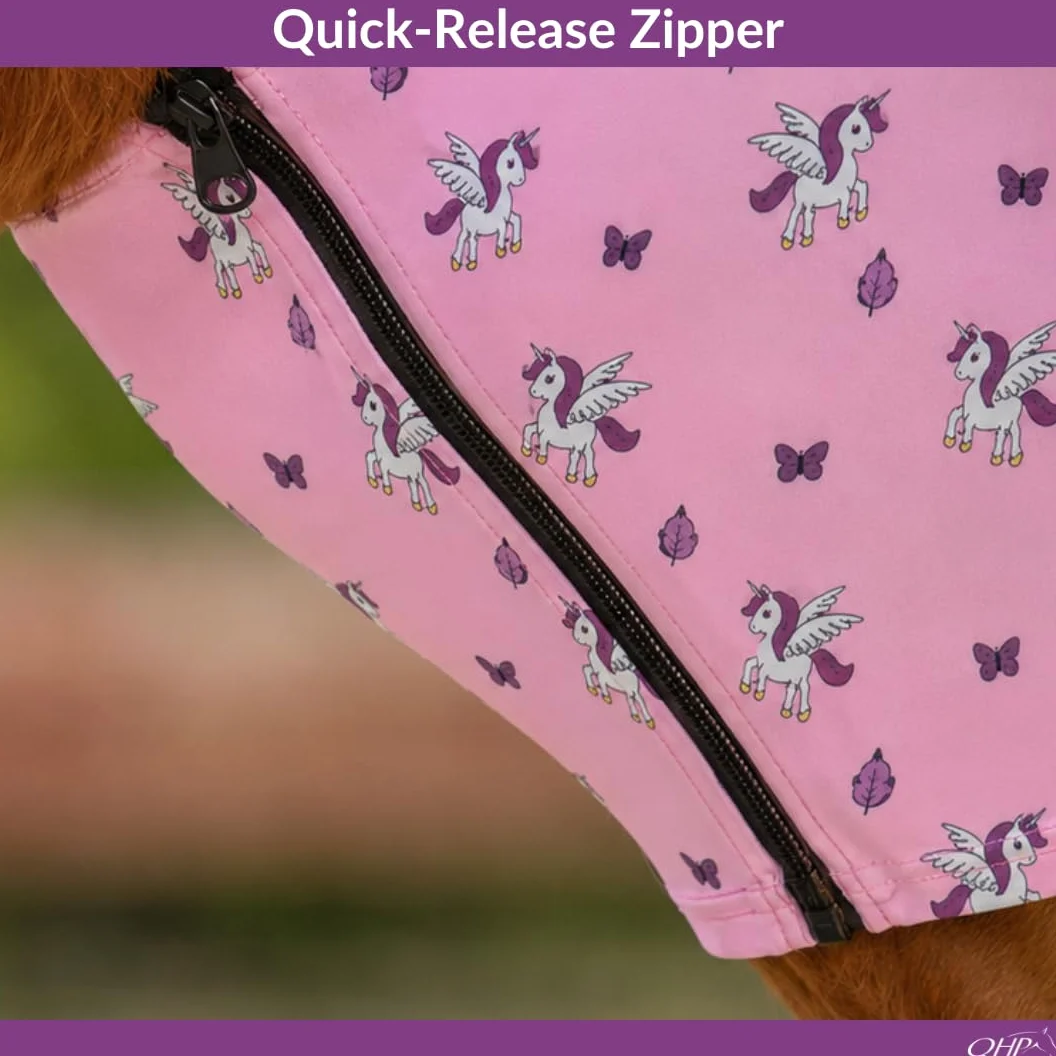 QHP Maschera antimosche Unicorn rosa