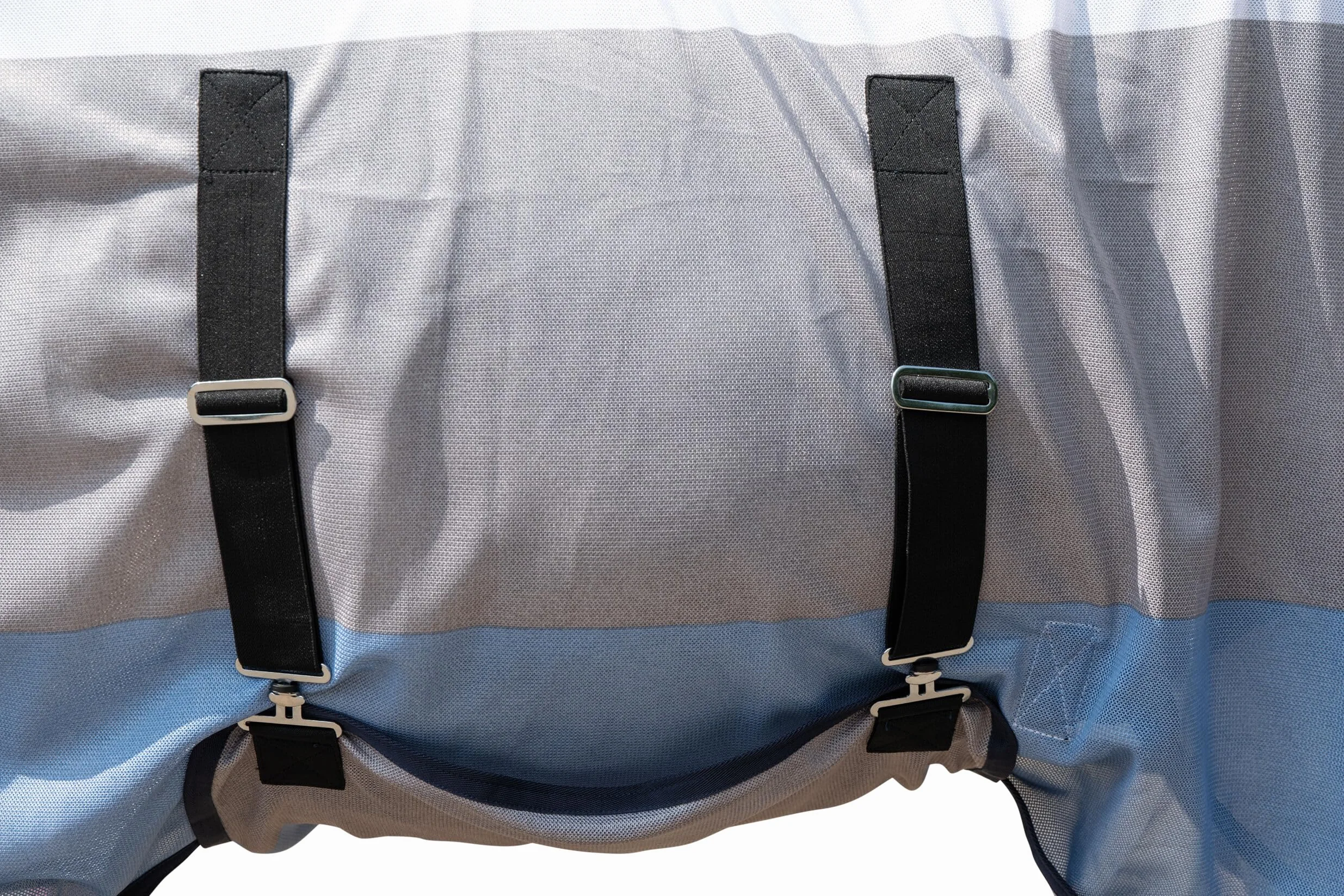 HKM Resistente Coperta antimosche con parte per il collo Blu/Bianco/Grigio 115