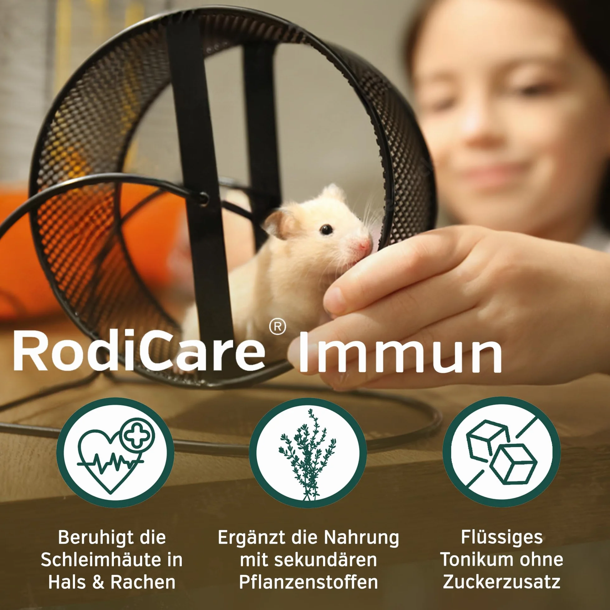 Alfavet RodiCare Immun (15 ml) – Supporto nutrizionale per il benessere generale di conigli, porcellini d’India e piccoli roditori – con estratti vegetali e zinco, senza zucchero