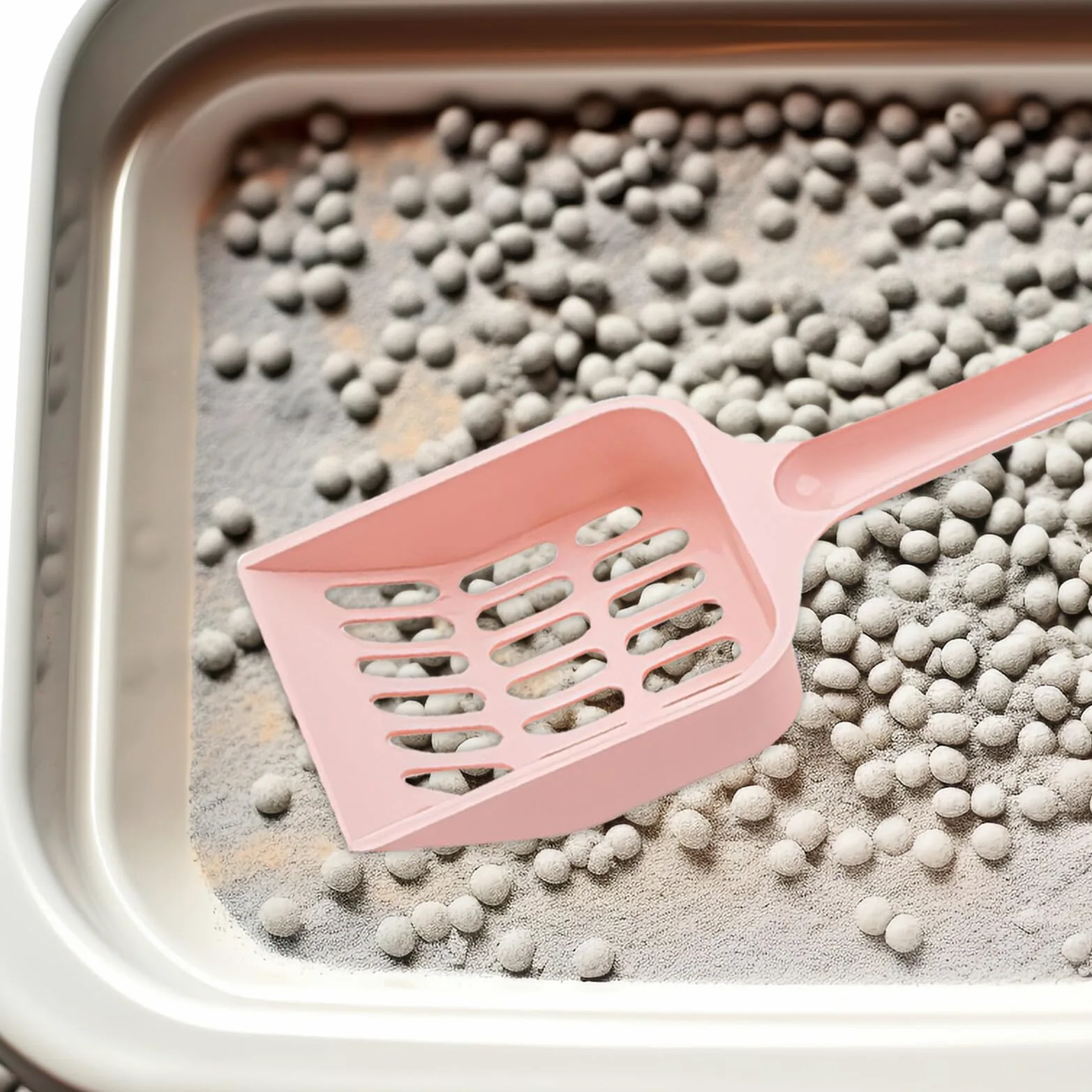 Toyvian Paletta per Lettiera per Gatti Filtro a Fori Piccoli Set da 24 Pezzi in Plastica Colorata Ergonomica Strumento Resistente per Pulizia Efficiente della Lettiera Domestica