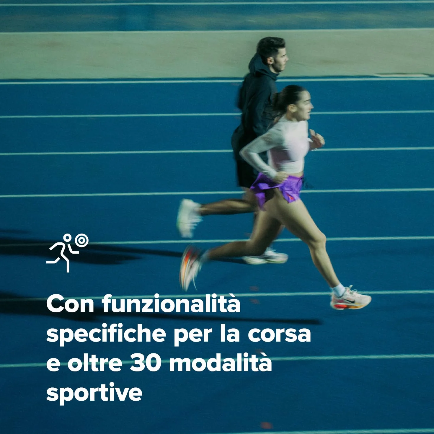SUUNTO RUN Orologio Sportivo da Corsa, 1,32" AMOLED Touchscreen, Tracker Attività, Smartwatch per Running, GPS Dual Band, Monitoraggio della Frequenza Cardiaca/Sonno, 12 Giorni di Autonomia, Musica