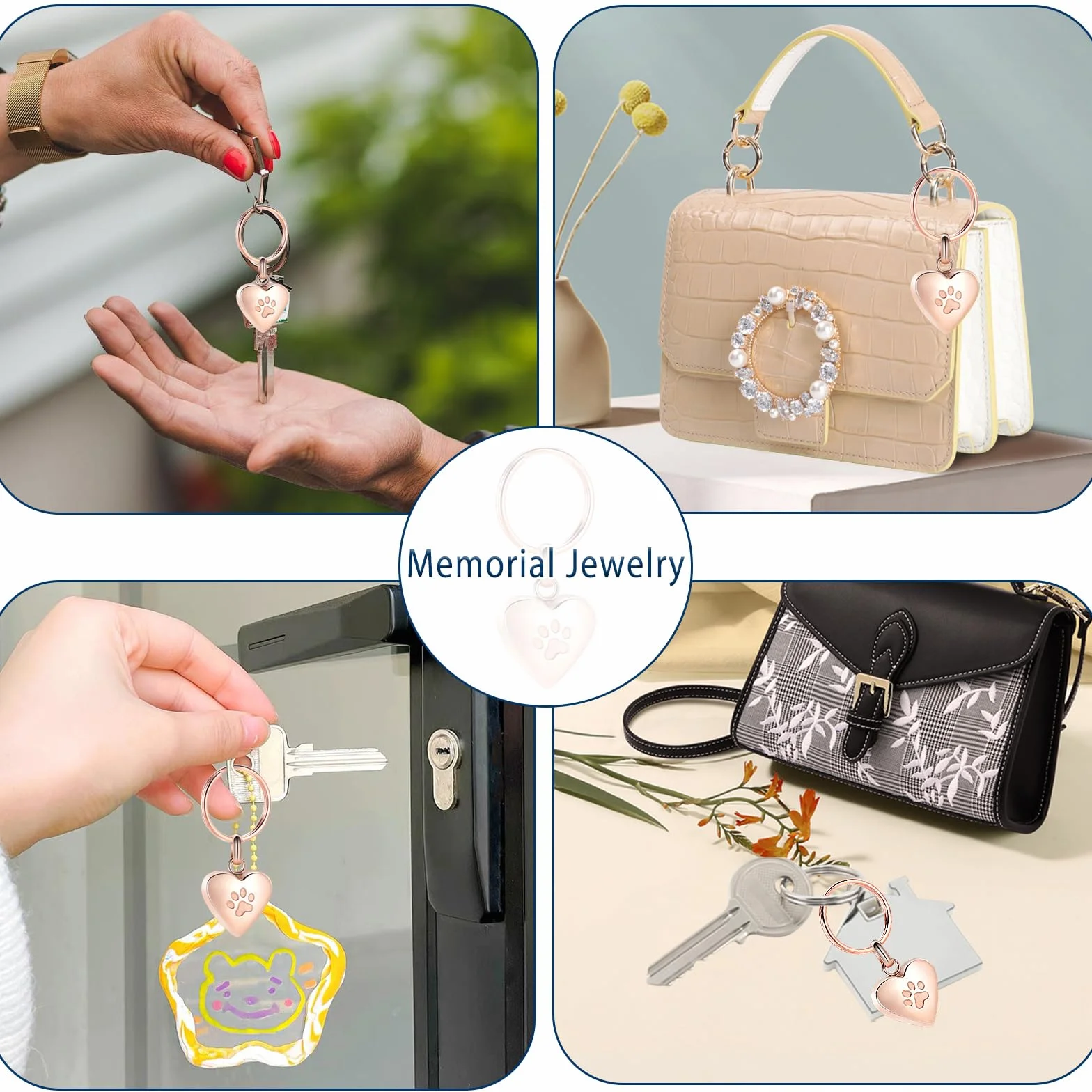 cremazione gioielli urna portachiavi per animali domestici cenere umana cane gatto keepsake memorial urna portachiavi cenere supporto per donne uomini