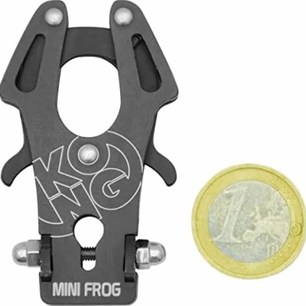Kong. Mini Frog. Originale. Piccolo Moschettone con Chiusura Automatica. Moschettone Leggero Ideale per Guinzaglio, Fotocamera, Longe Porta-Attrezzi. Prodotto in Italia. Peso 20 grammi