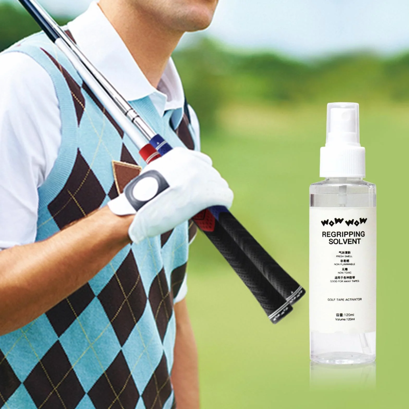 Solvente per impugnatura da golf non infiammabile inodore rimozione riparazione