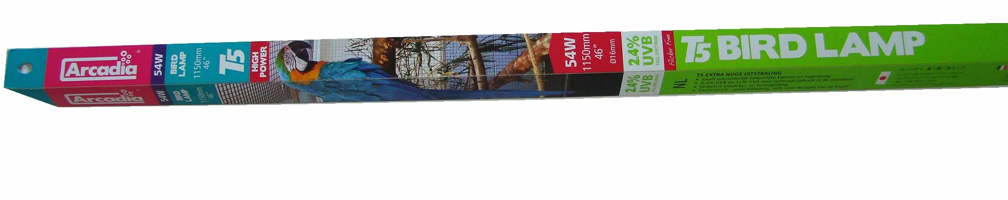 Arcadia Bird Lamp T5 54Watt Tubo di plastica per Uccelli