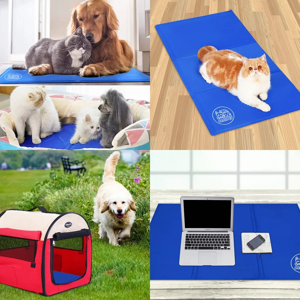 Tappetino Rinfrescante per Animali Domestici, Imbottitura Auto-Rinfrescante per Cani e Gatti (M)