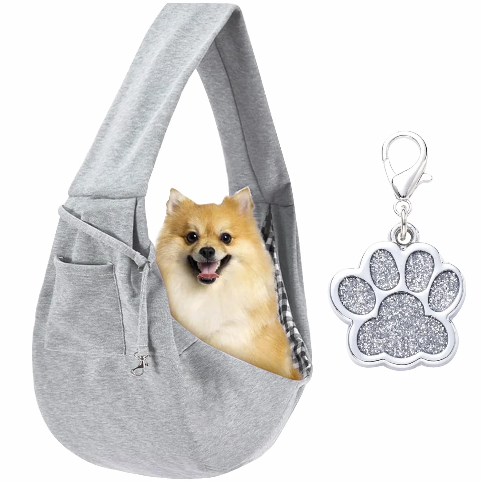 TYXHXTF Borsa da Viaggio per Cani, Trasportino Regolabile Animali Domestici da Passeggio, Marsupio per Piccola Taglia, Porta Cane per Viaggio e Passeggiata