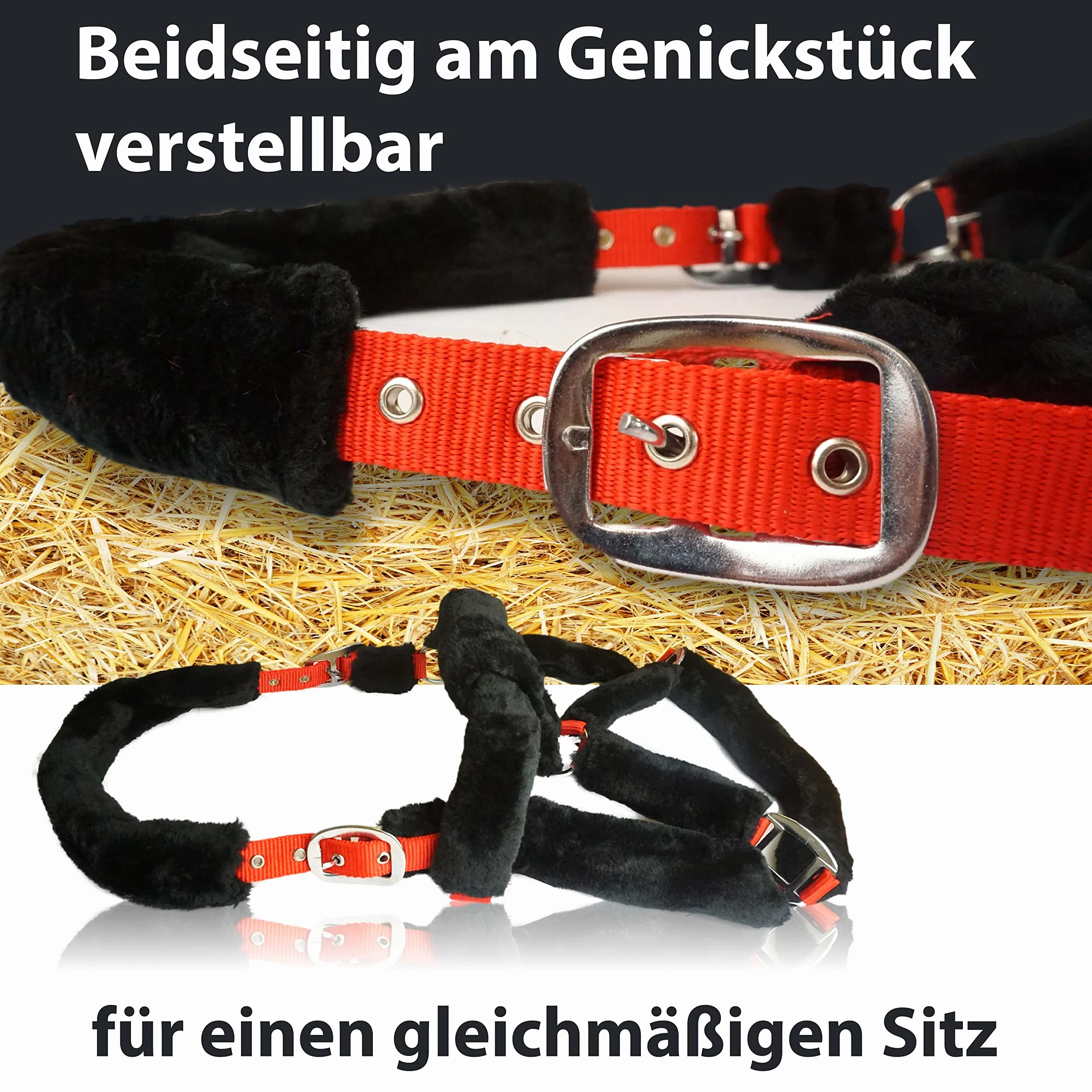 Linee per cavalli Capezza per cavallo e corda Capezza in pelliccia con corda in piombo Gancio antipanico per cavallo Capezza per pony, pannocchia, sangue caldo, sangue freddo (sangue freddo (X-Full))