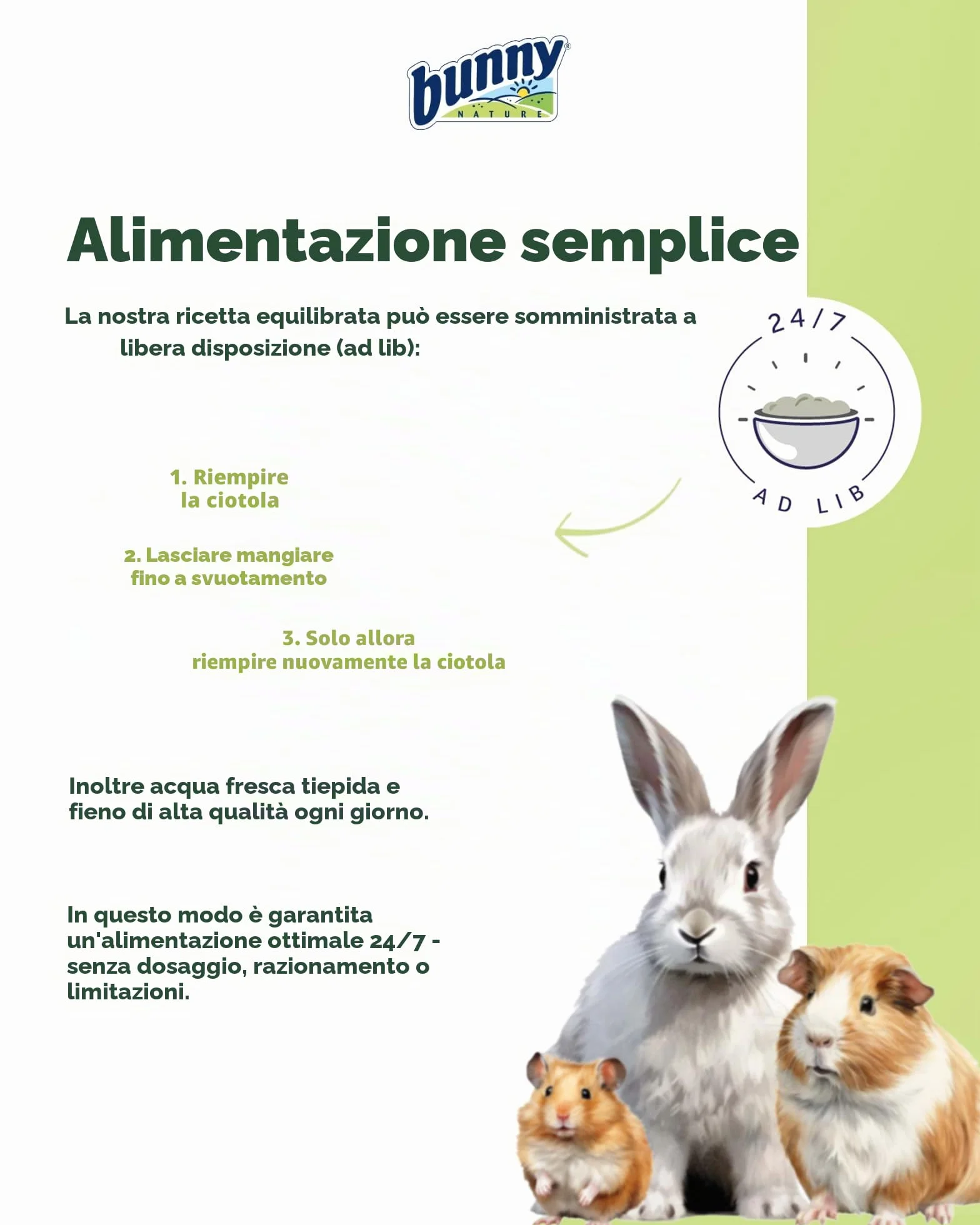 bunny Nature - Mangime completo per criceti nani, mix di vitamine, ingredienti e vermi di farina, 500 g