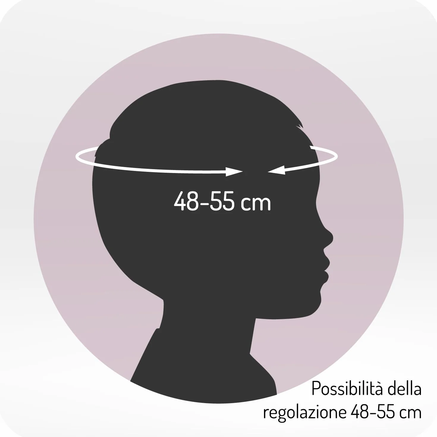 MoMi MIMI Casco per bambini regolabile, circonferenza testa 48-55 cm (1-4 anni), casco da bicicletta per bambini resistente agli urti e agli impatti, 11 prese d'aria, imbottitura in schiuma