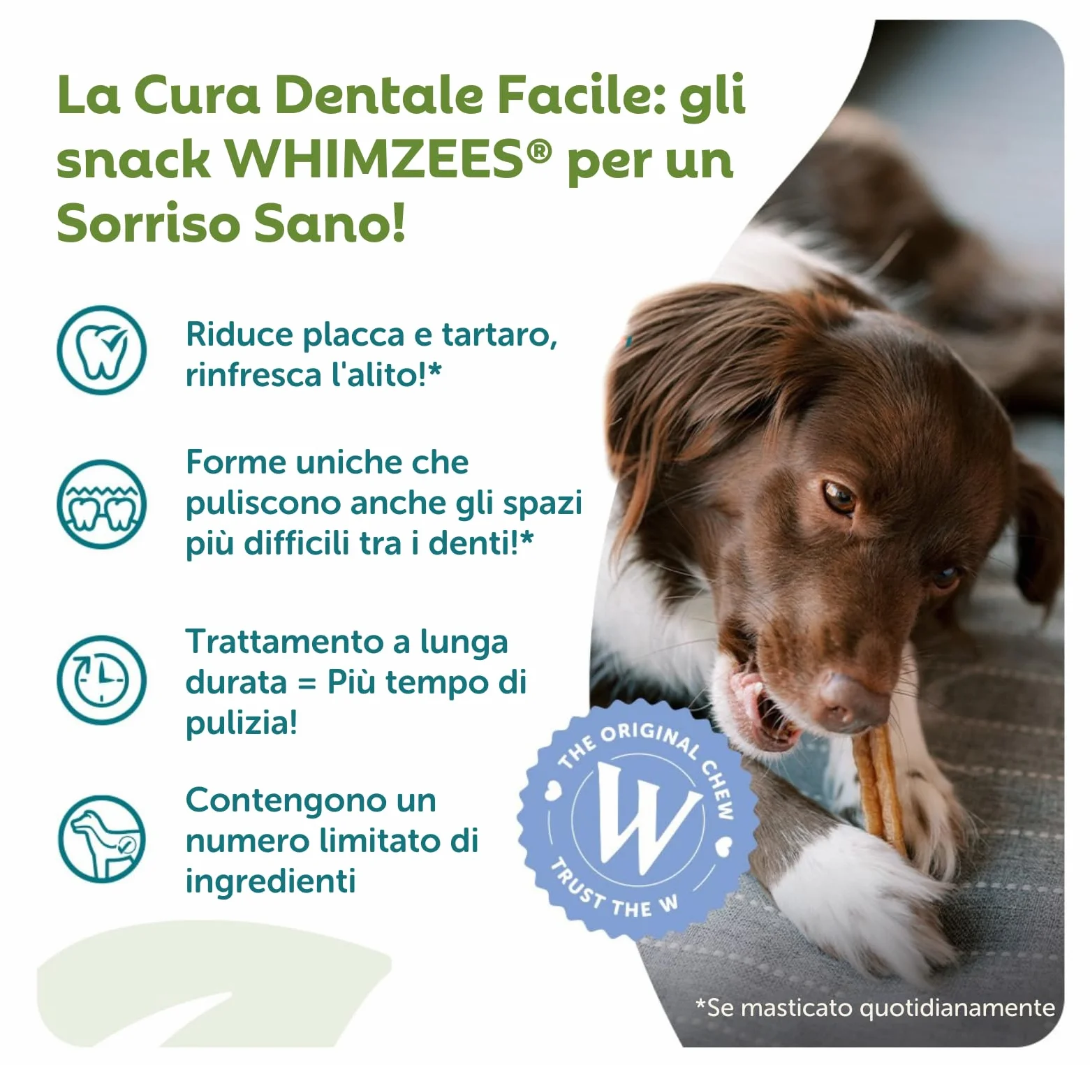 WHIMZEES Stix XS, 56 Pezzi – Taglia XS, Snack per Cani di Taglia Molto Piccola, Naturali & Senza Cereali, Vegetariane, Senza Zuccheri Aggiunti