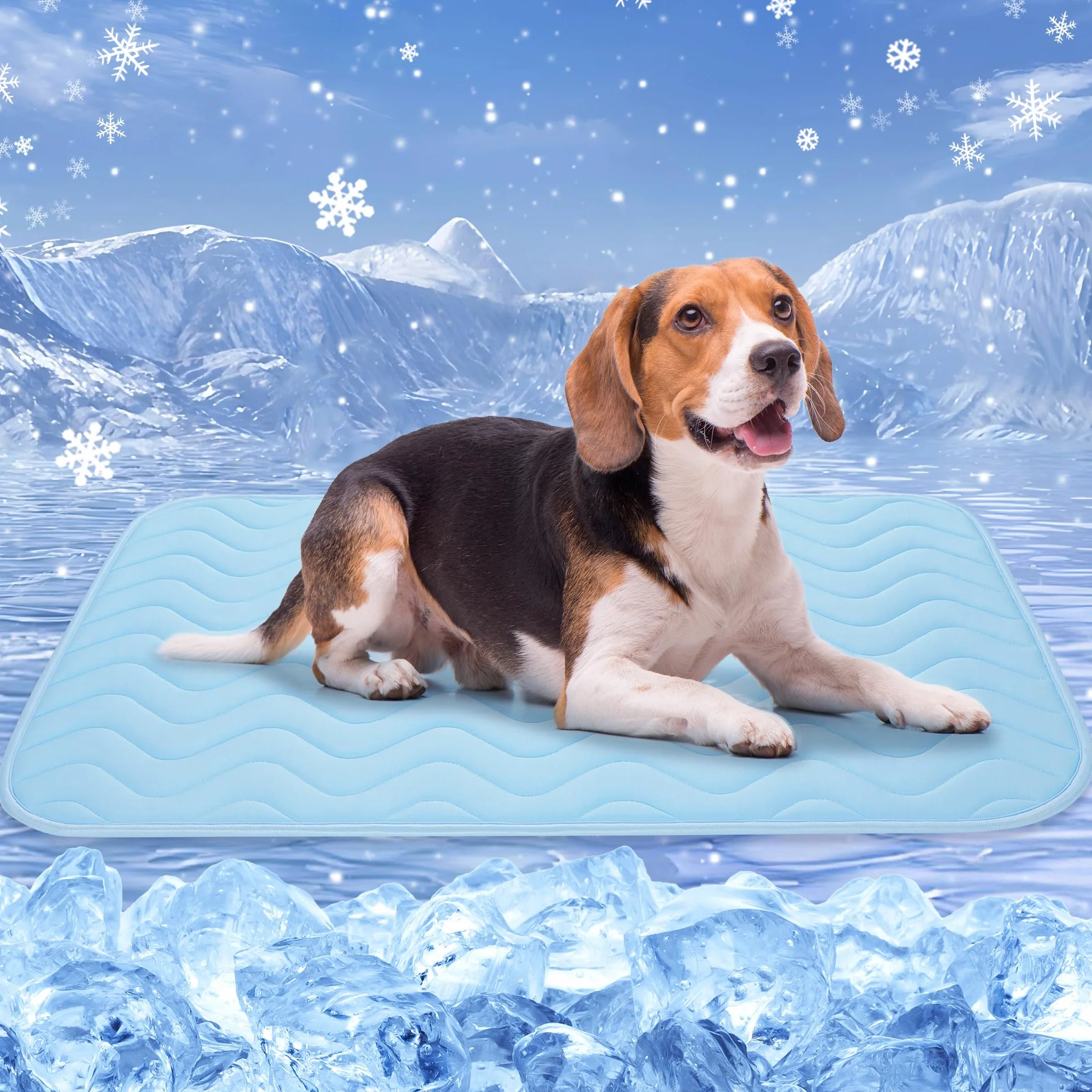 BaoDan Tappetino Refrigerante Cane 90x56cm Tappeto Rinfrescante Lavabile per Cani Gatti Estate