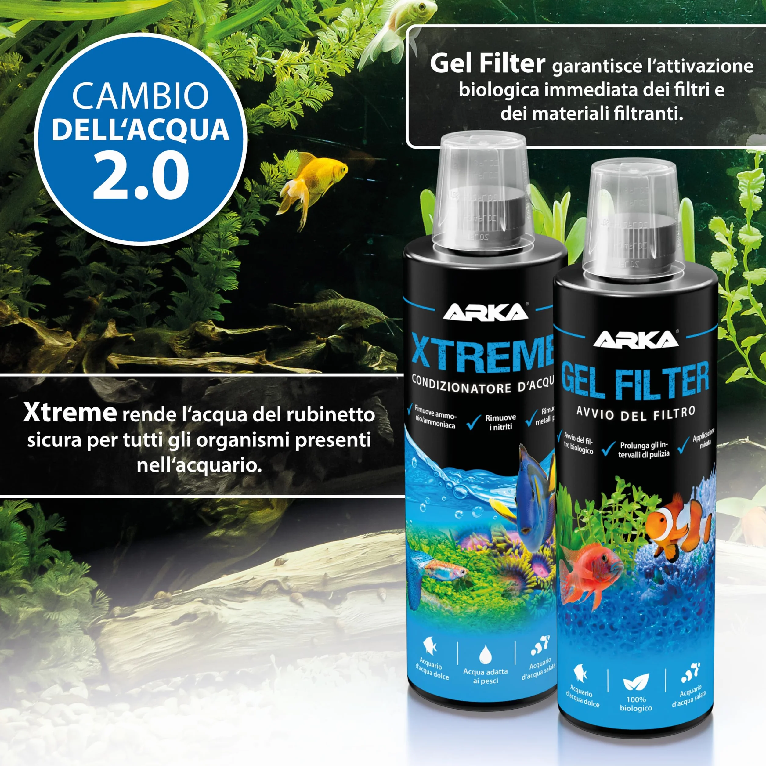 MICROBE-LIFT Xtreme Condizionatore acqua acquario 118 ml – rimuove cloro, ammoniaca e nitriti – neutralizza metalli pesanti