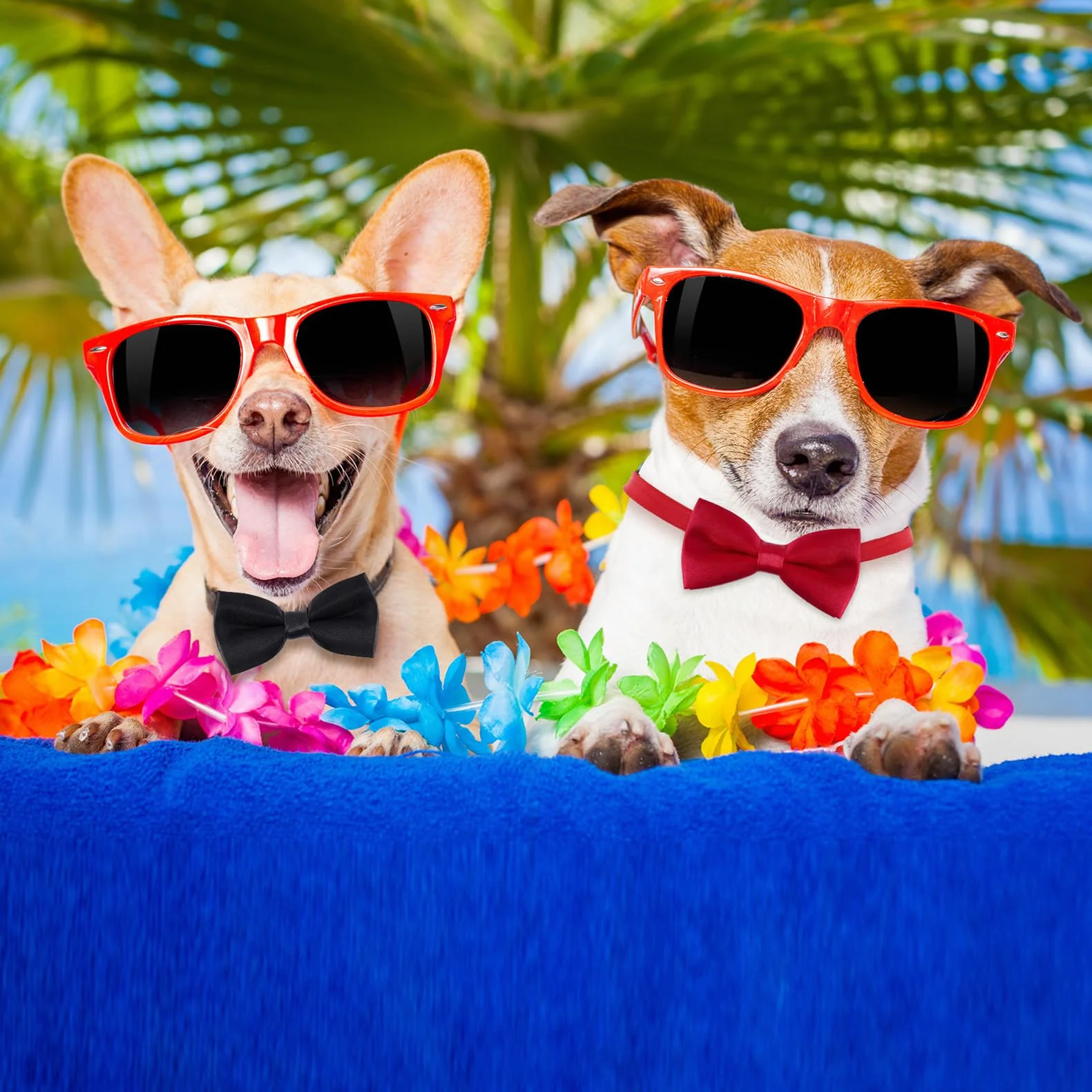 Collare per cani con papillon in velluto rosso per matrimoni
