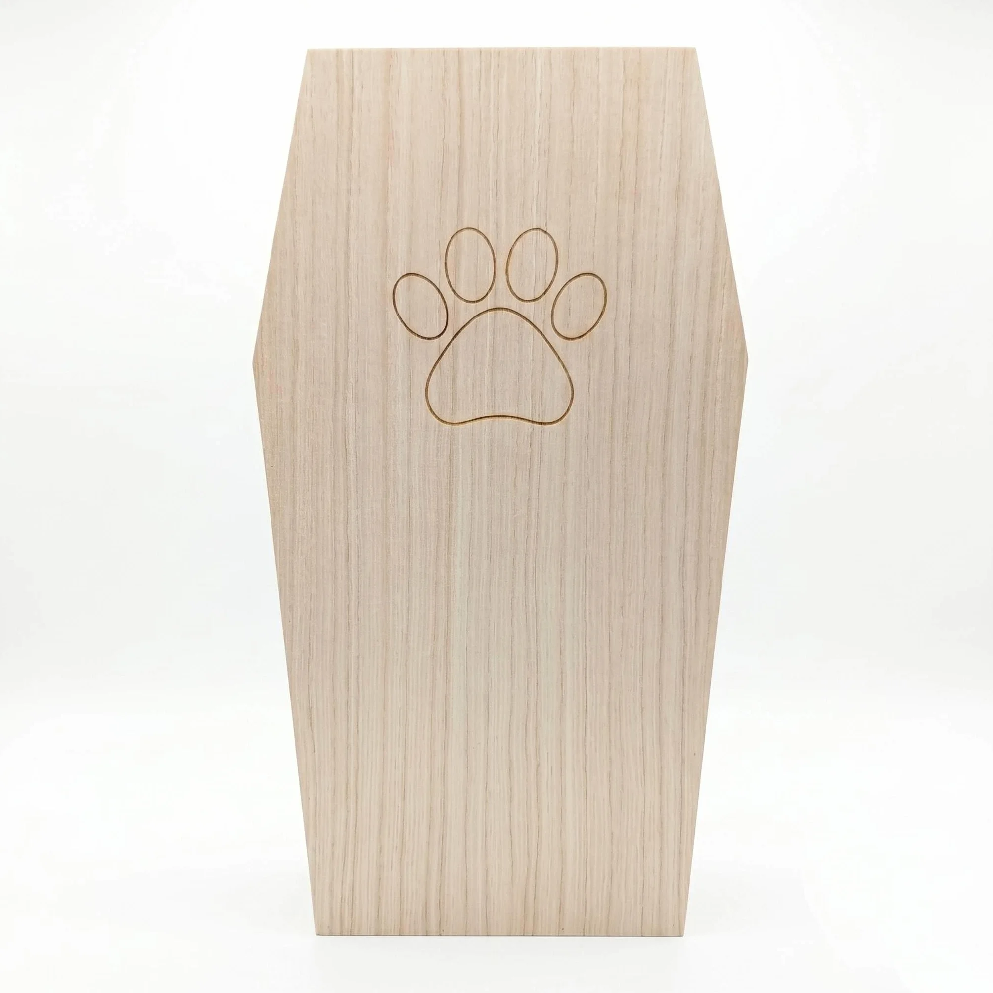 PrimoLiving bara per Animali Domestici in Legno Finitura Naturale - Misura L per Piccoli Animali Domestici - bara per Animali Domestici con Chiusura Fissa in Metallo - bara in Legno di Alta qualità