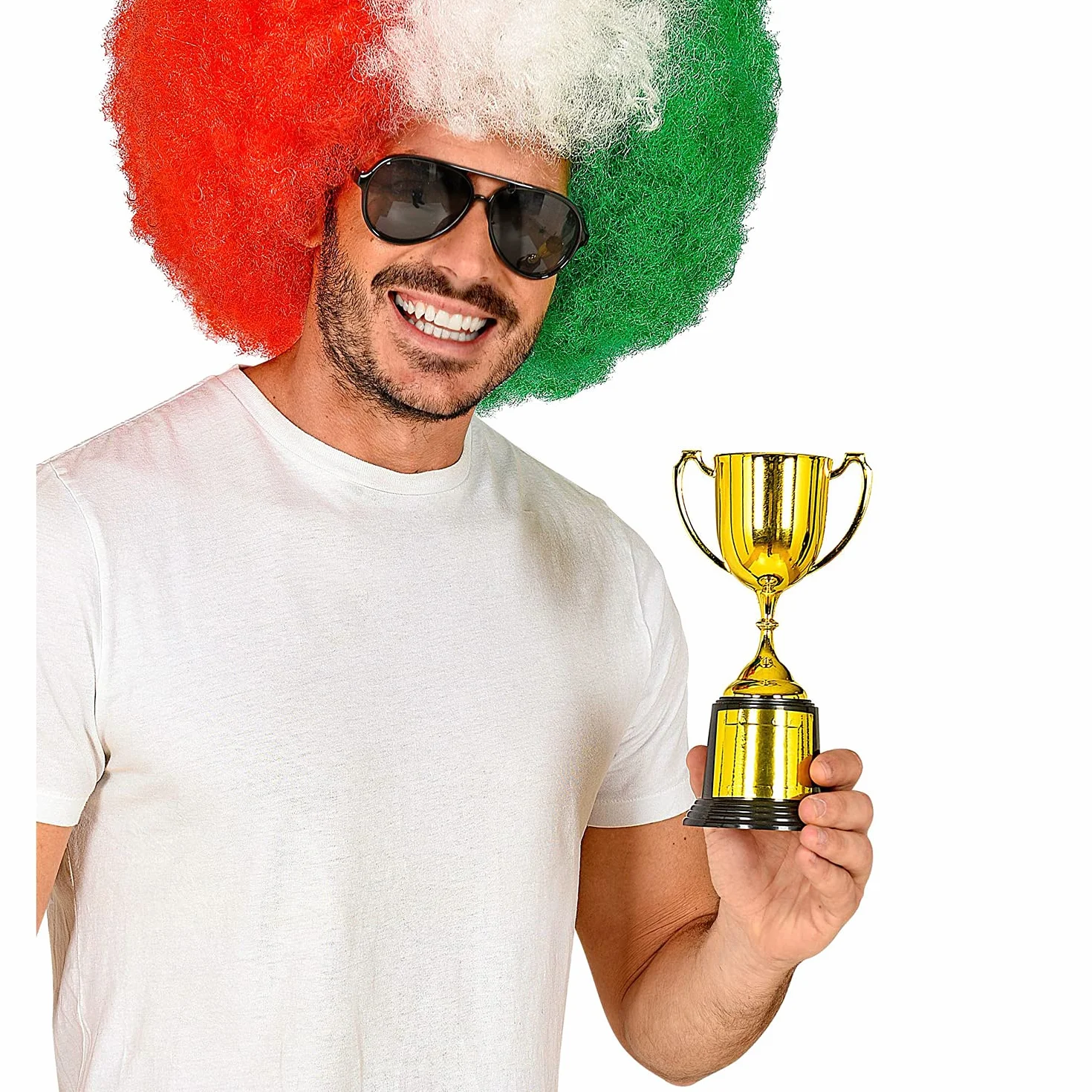 W WIDMANN MILANO Party Fashion 51951 - Coppa con etichetta autoadesiva, trofeo, cerimonia di premiazione, accessorio, carnevale