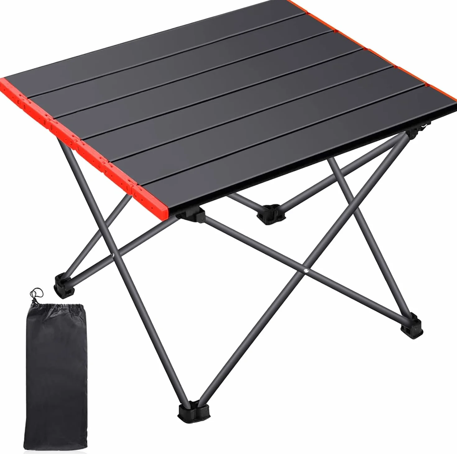 Tavolo da Campeggio Leggero Pieghevole in Alluminio Portatile con Borsa da Trasporto,Tavolo Pieghevole Compatto,Tavolino Campeggio Alluminio per Picnic,Spiaggia,Escursionismo,Viaggi,Pesca
