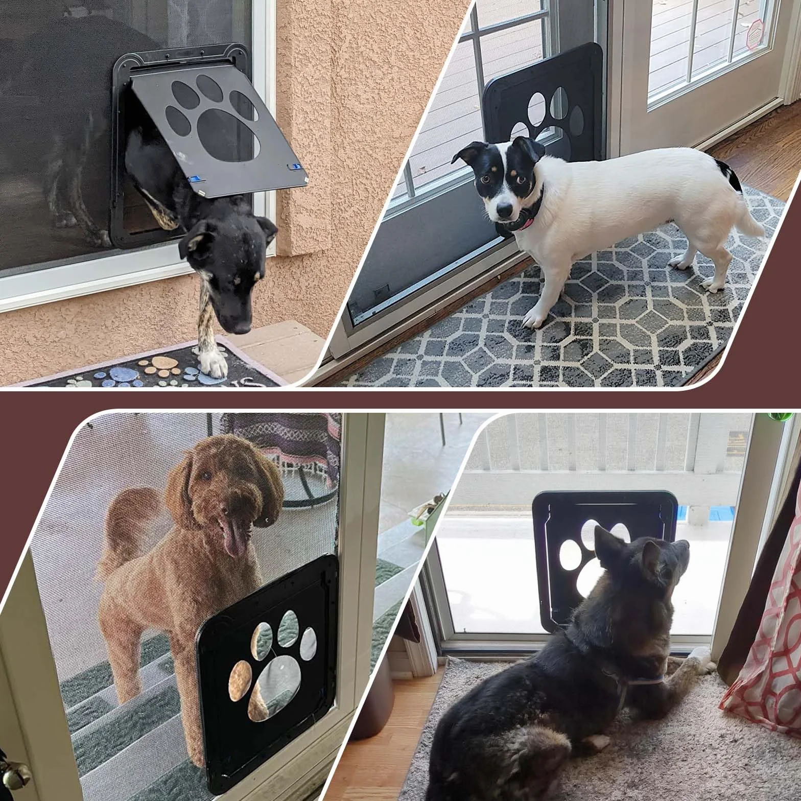 Namsan Lembo per zanzariera con lembo magnetico per cani, porta per animali domestici con chiusura a chiave