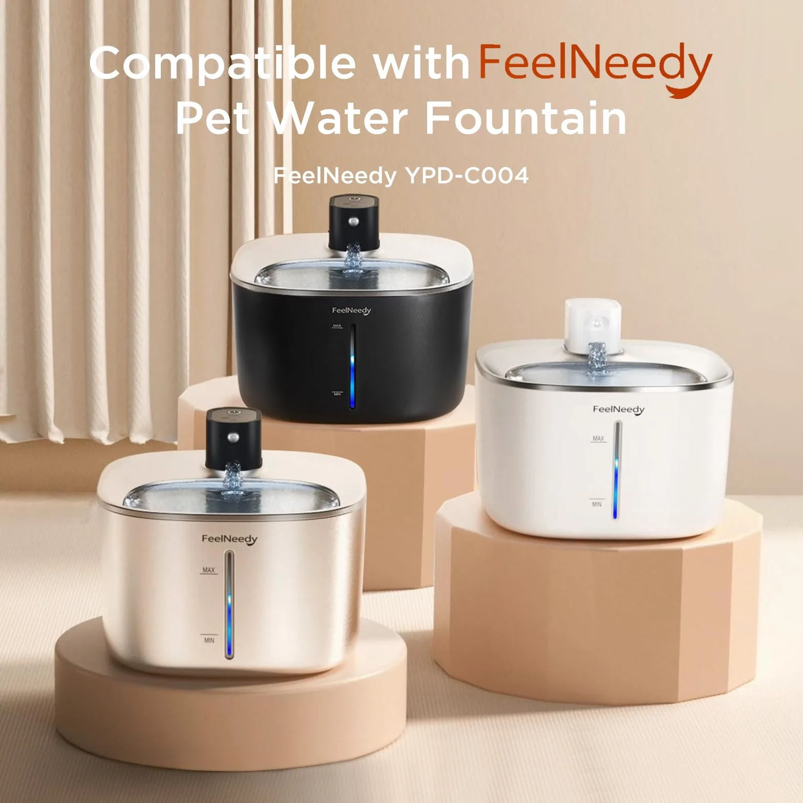 Pompa dell'acqua per FEELNEEDY YPD-C004 4L Fontanella per Gatti Senza Fili con Sensore di Movimento