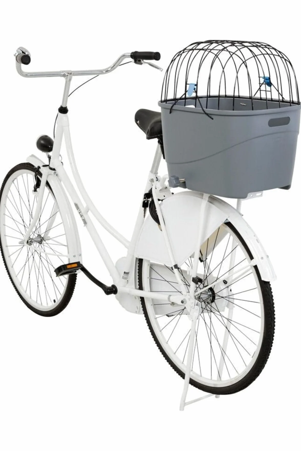 TRIXIE 13115 Bicycle Basket for Pannier Rack, Plastic/Metal, 3000 g, 36 x 47 x 46 cm